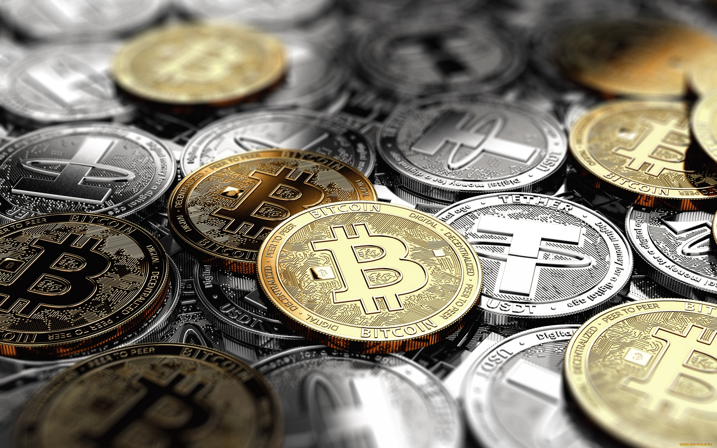bitcoin, , tether, криптовалюта, разное, золото, , купюры, , монеты, золотая, монета, gold, coin, signs, of, crypto, currencies, tether, электронные, деньги, currency, business, криптовалюта, electronic, money