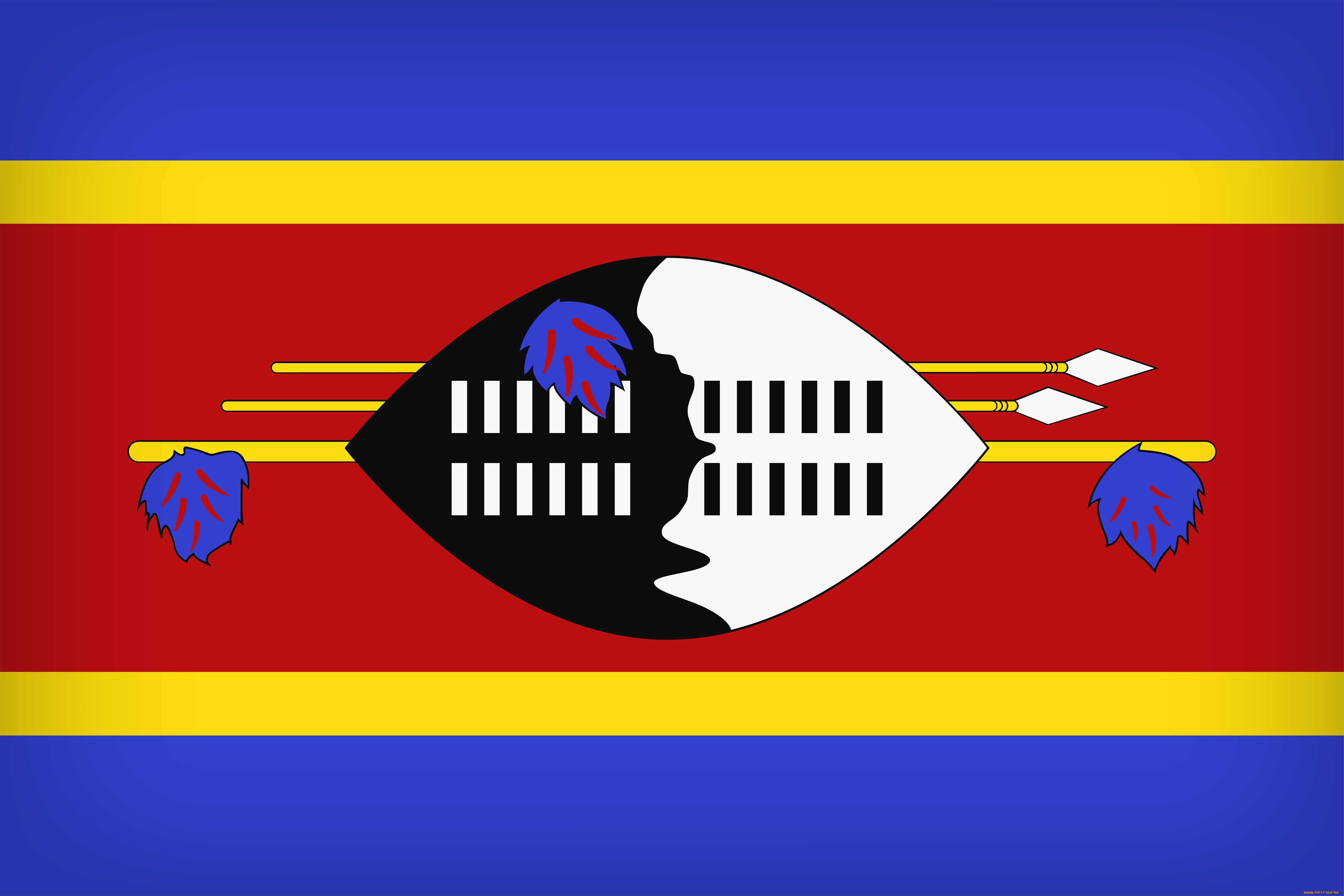 разное, флаги, , гербы, swaziland, flag, misc