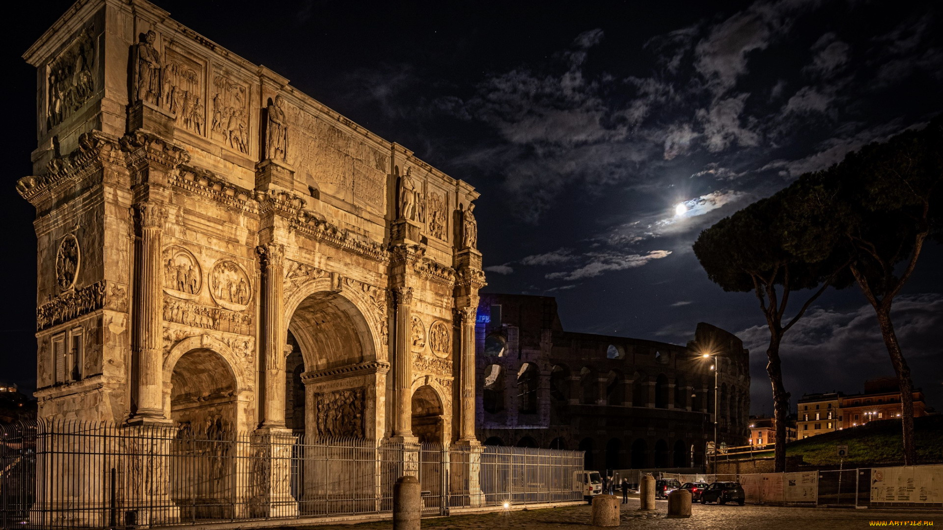 arch, of, constantine, города, рим, , ватикан, , италия, arch, of, constantine