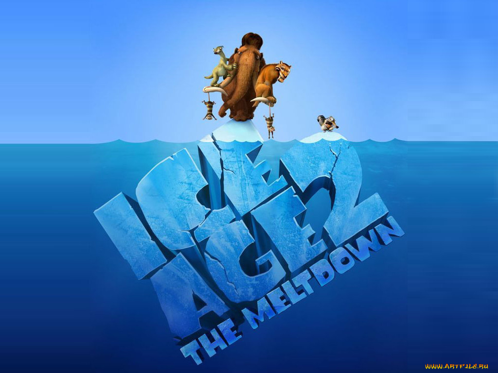 мультфильмы, ice, age, the, meltdown