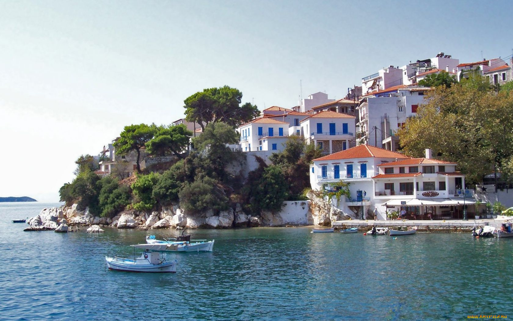 skiathos, greece, города, пейзажи