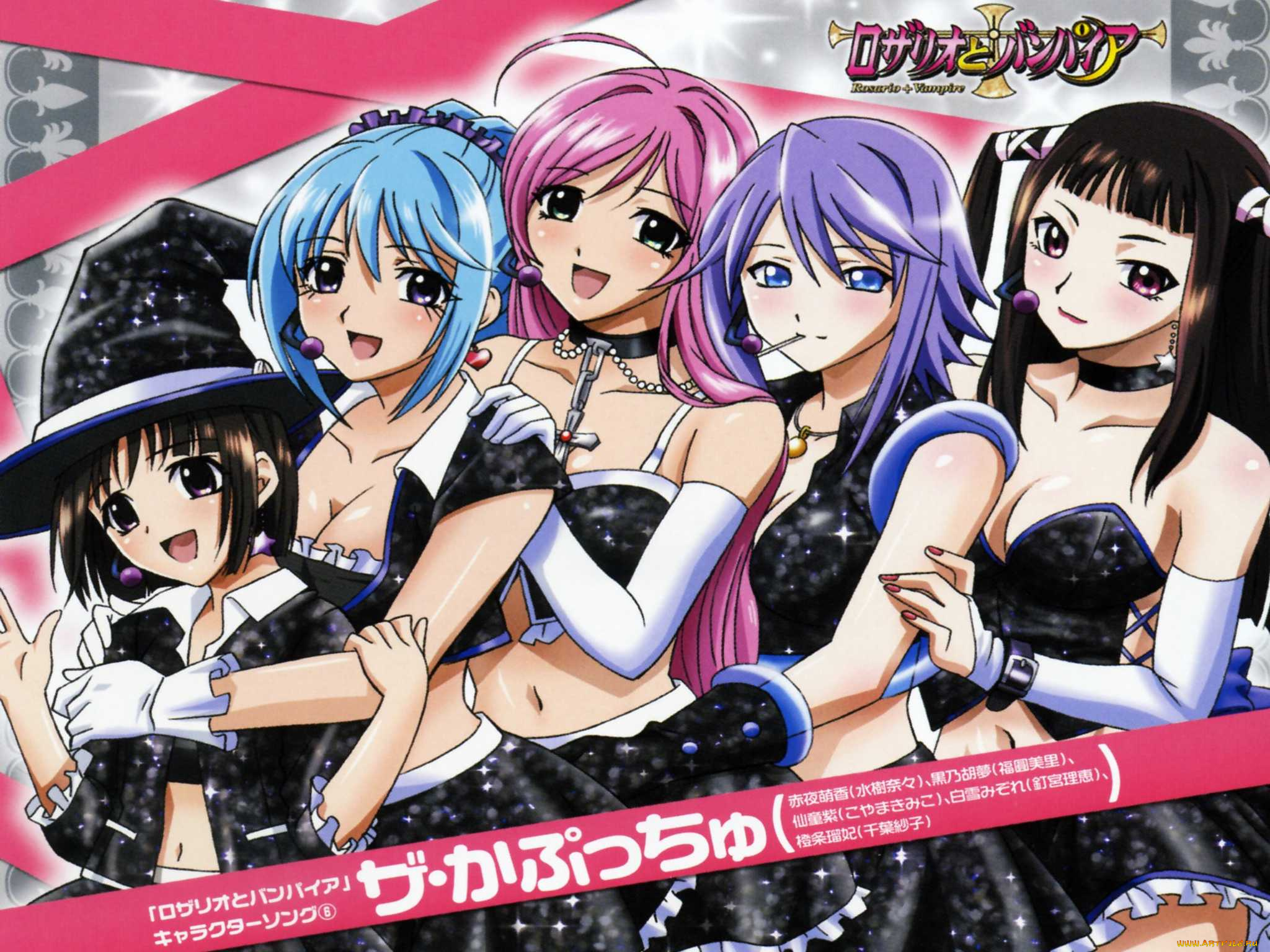 аниме, rosario, vampire