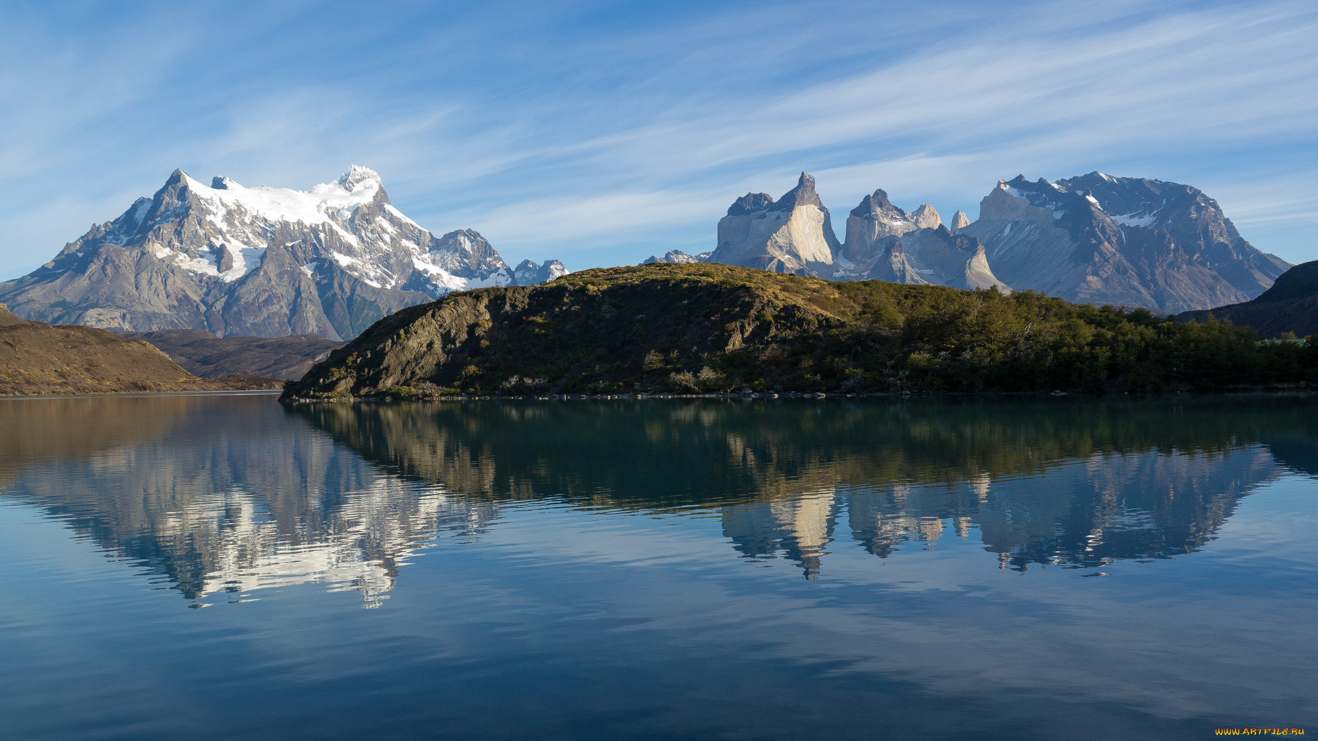 torres, del, paine, national, park, природа, реки, озера, горы, озеро