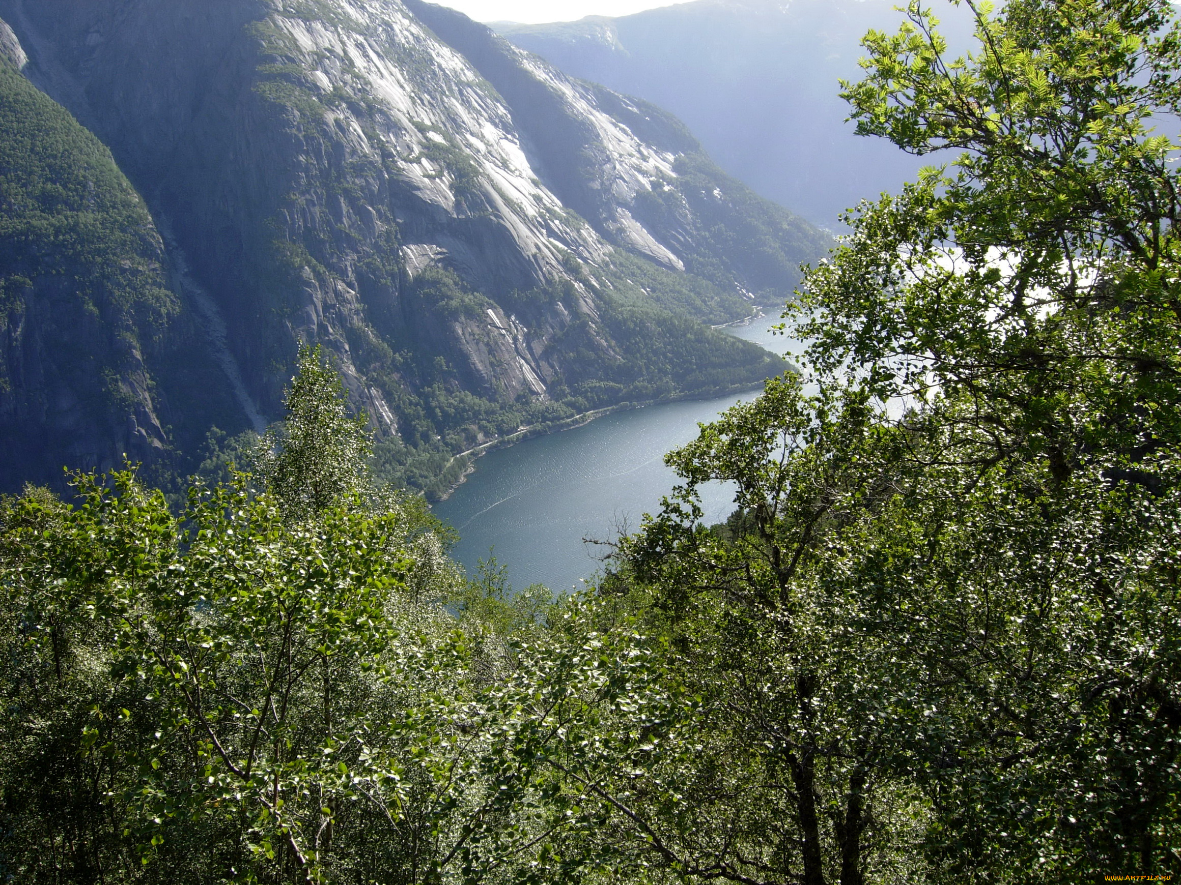 природа, горы, eidfjord, хордаланн, норвегия