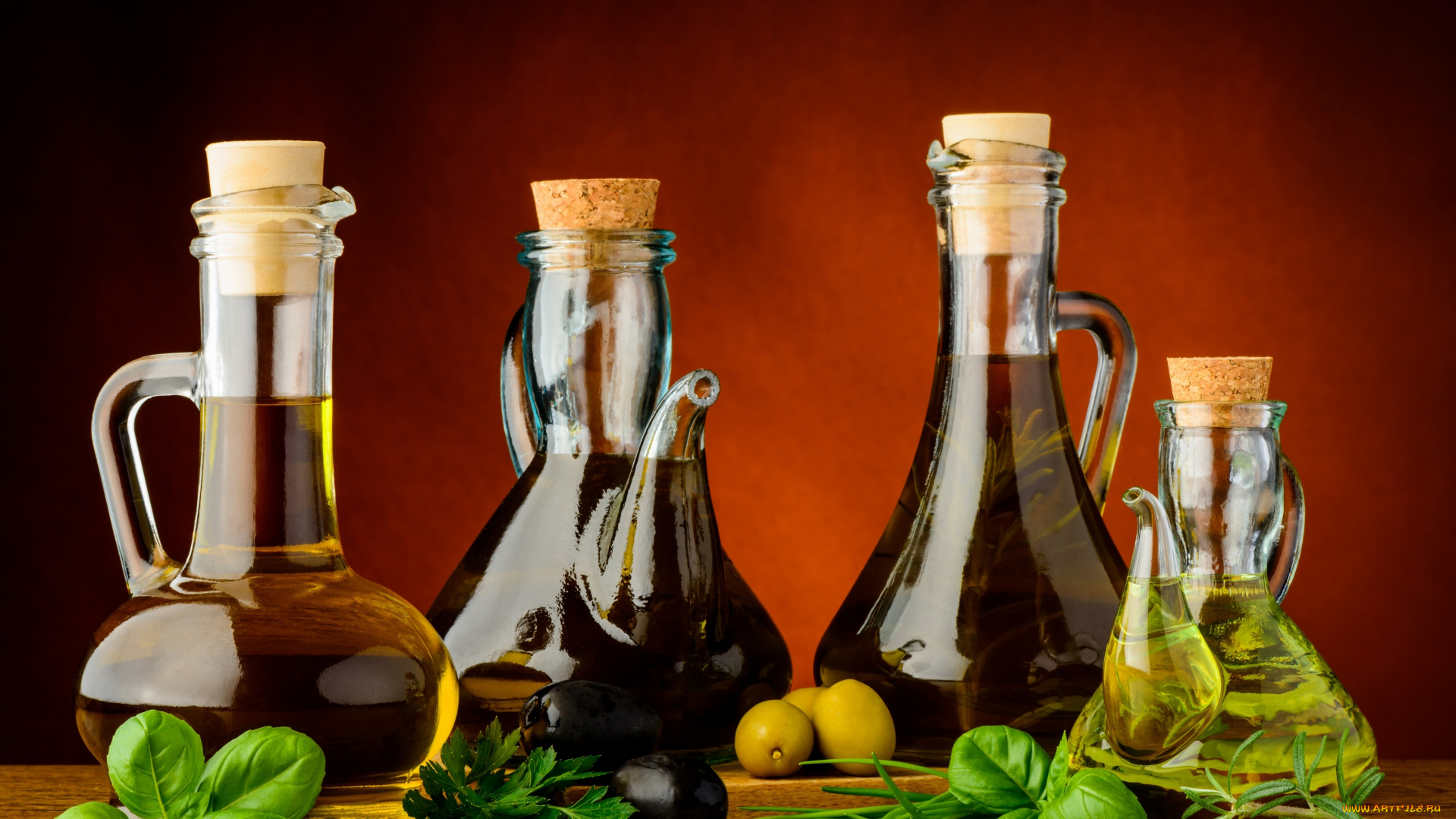 еда, разное, olives, зелень, оливки, оливковое, масло, herbs, olive, oil
