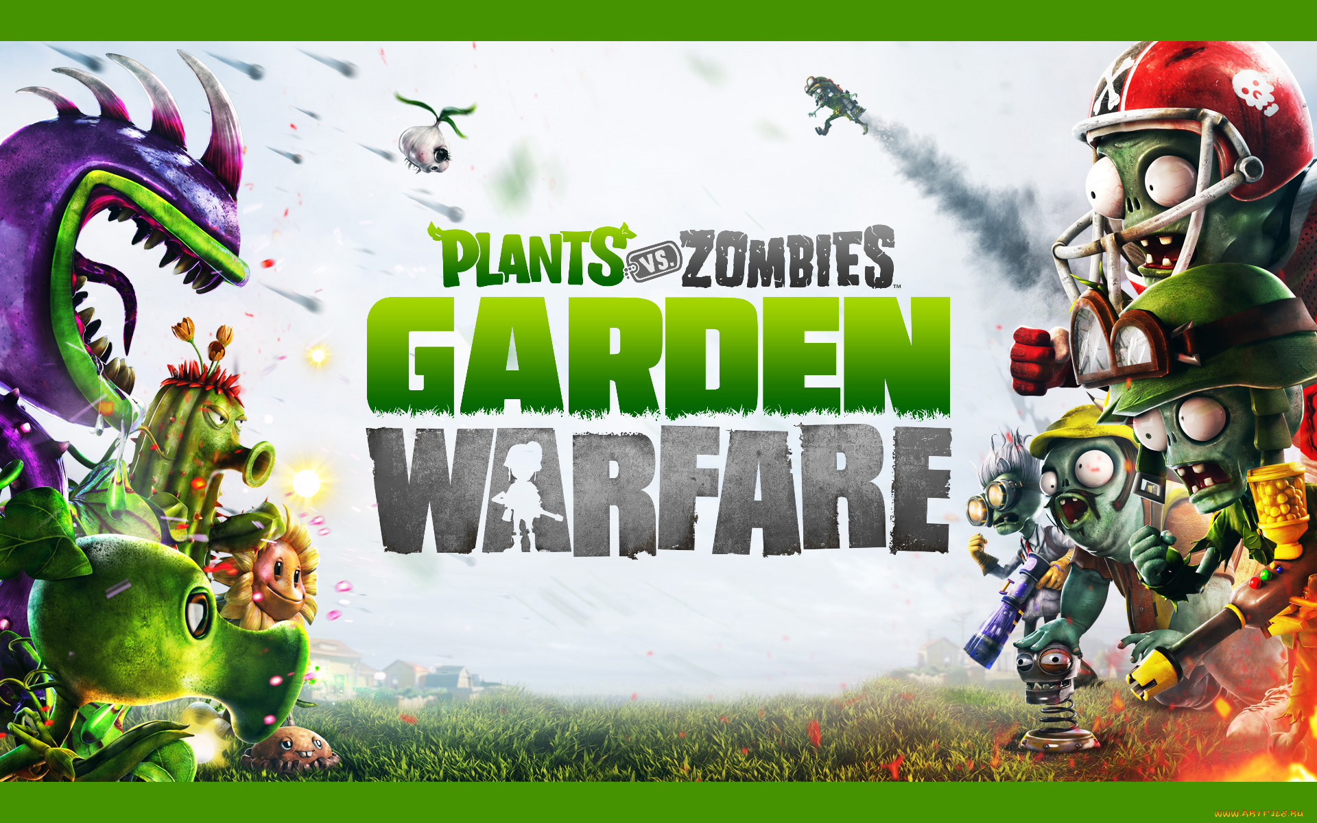 видео, игры, plants, vs, , zombies, , garden, warfare, зомби, растение