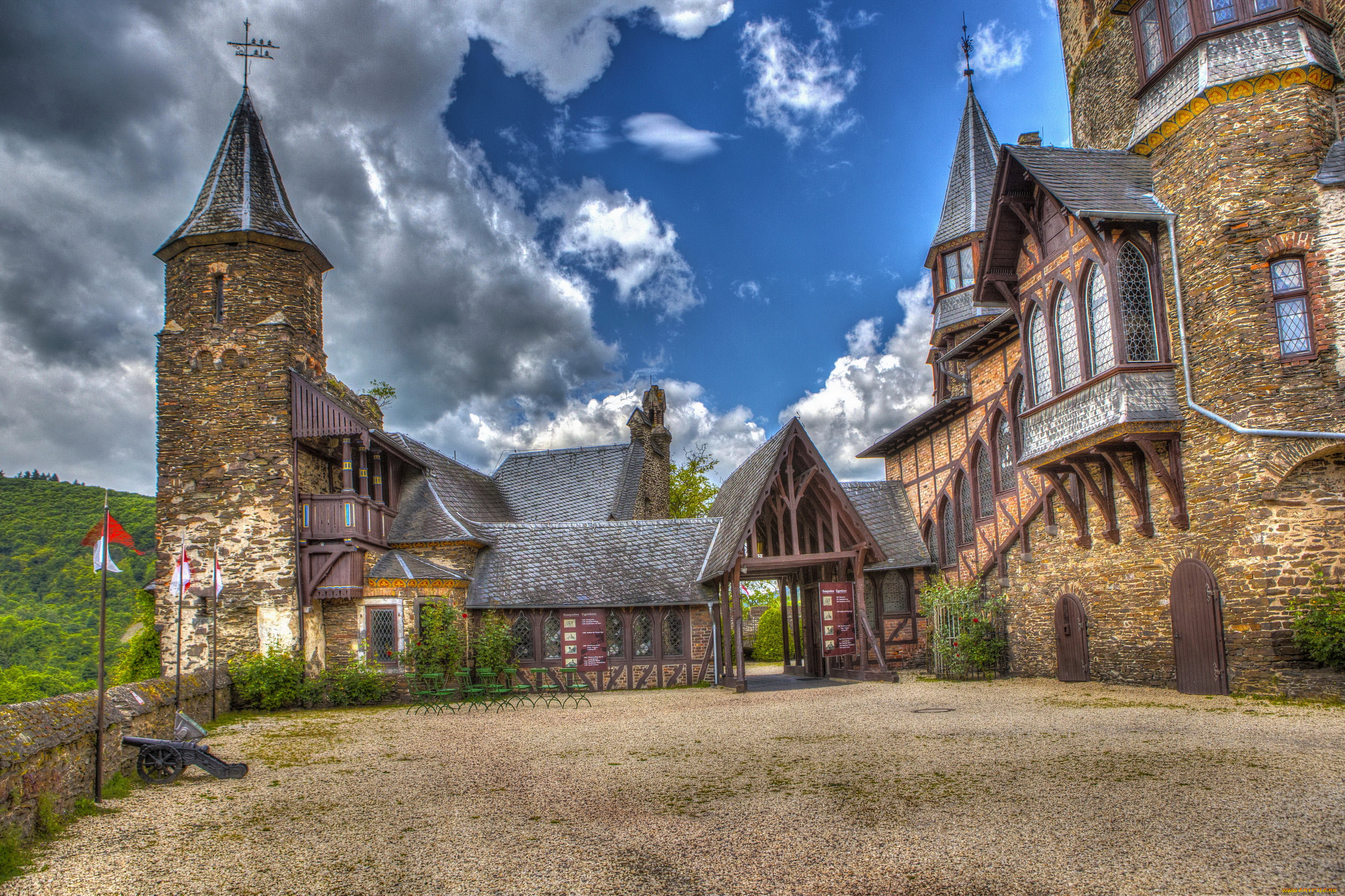 reichsburg, castle, -, cochem, , germany, города, -, дворцы, , замки, , крепости, германия, кохем, замок