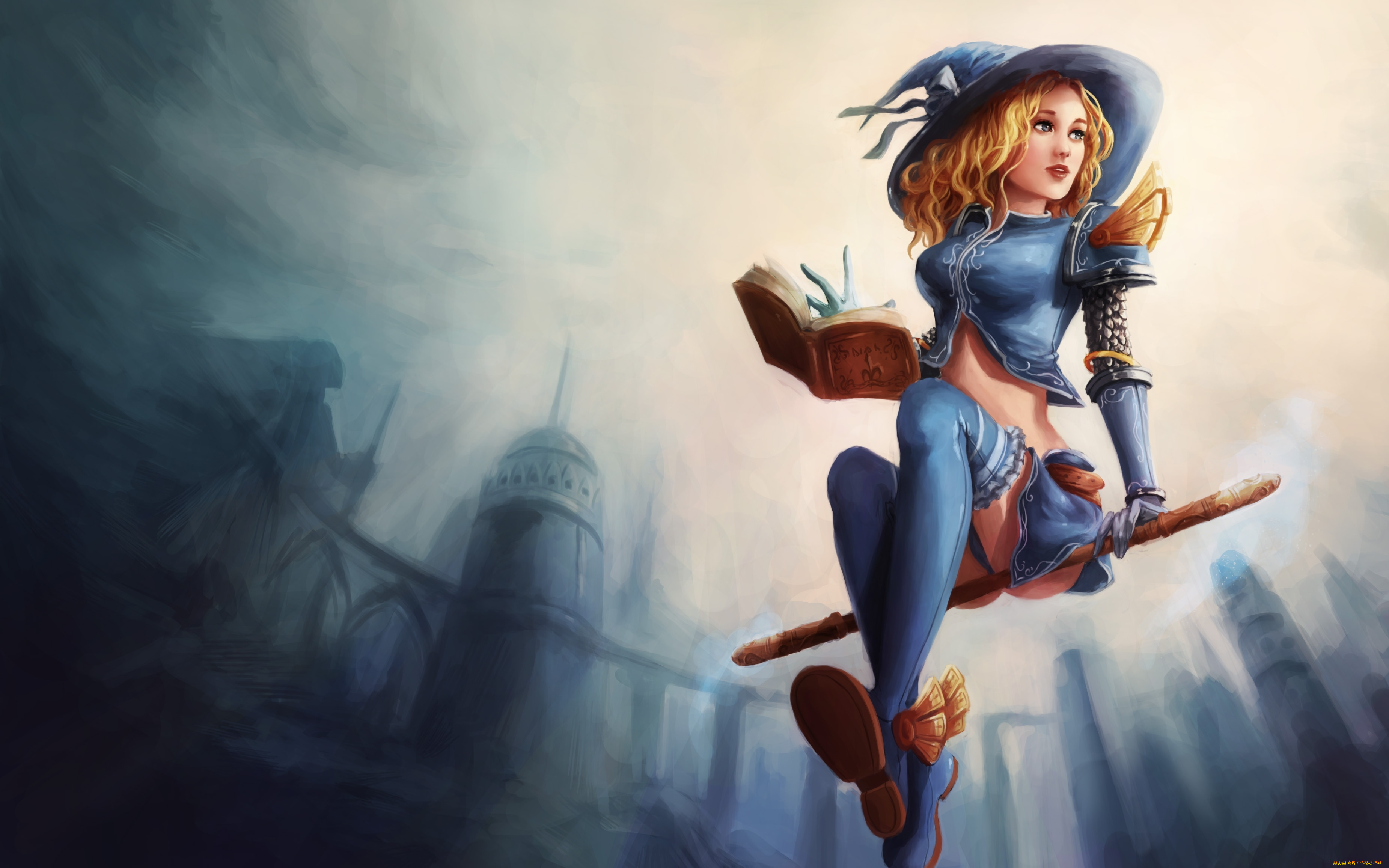 видео, игры, league, of, legends, lux, league, of, legends, magic, stick, witch, blonde, sexy, book, hat