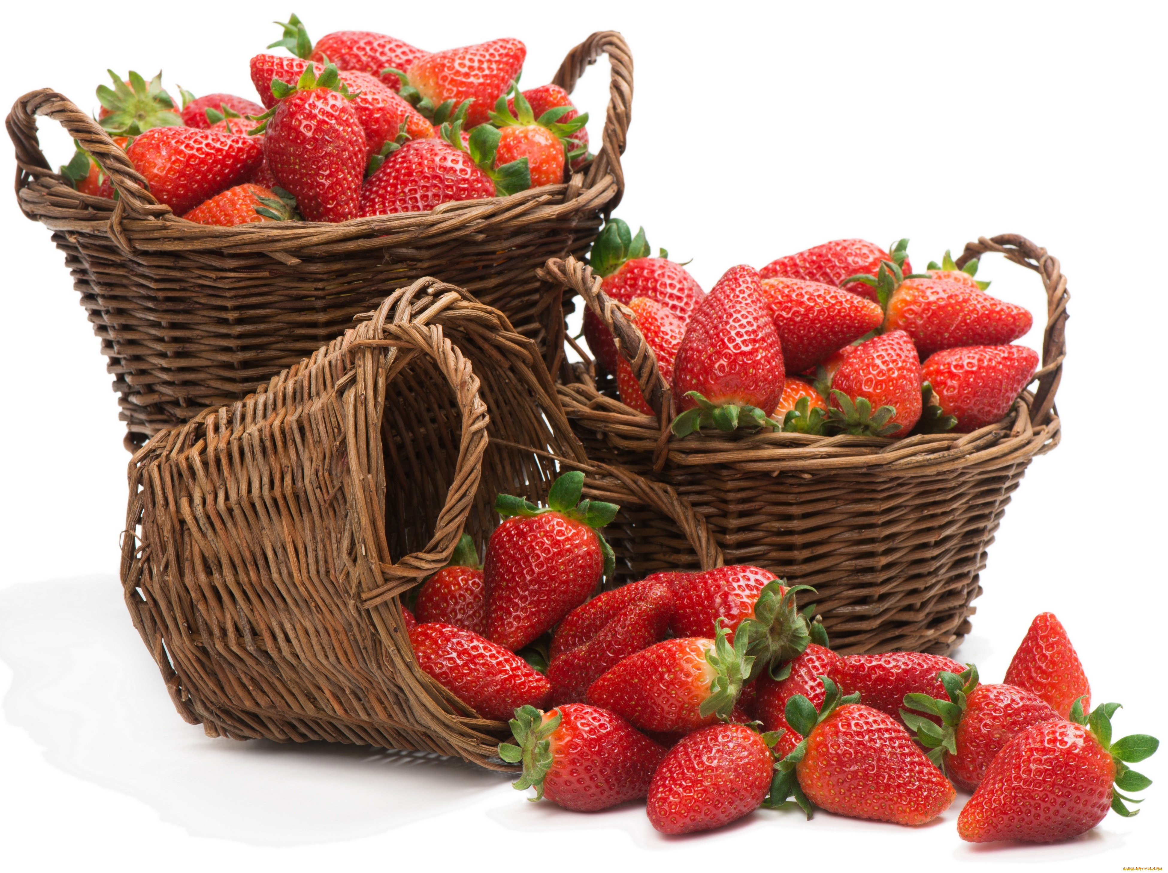 еда, клубника, , земляника, свежие, ягоды, baskets, клубники, strawberries, fresh, berries, корзинки