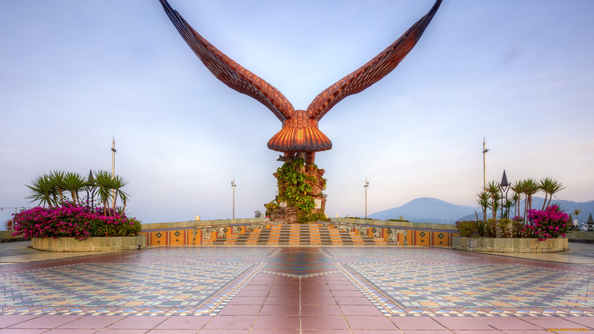 langkawi, eagle, square, города, -, памятники, , скульптуры, , арт-объекты, площадка, статуя, орел