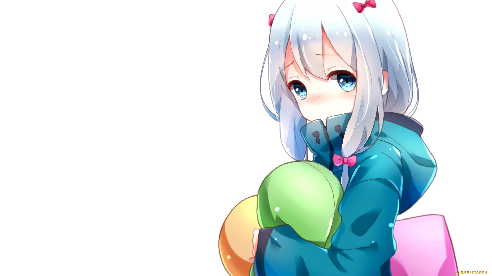 Скачать обои аниме Eromanga Sensei фон девушка взгляд из раздела Аниме в разрешении 1920x1080