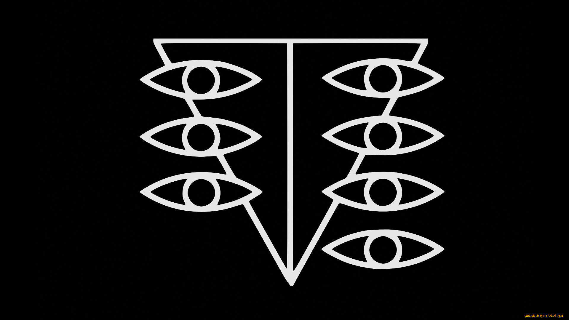 аниме, evangelion, организация, эмблема, seele, глаз, треугольник