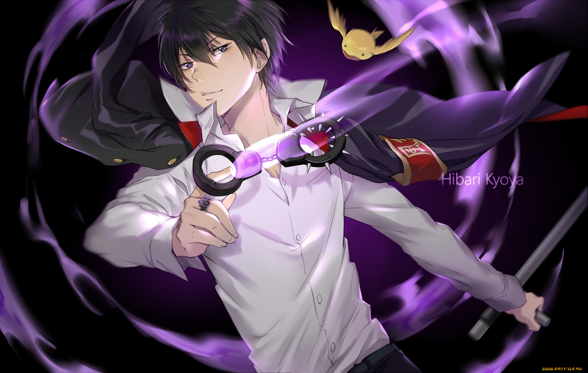 аниме, katekyo, hitman, reborn, hibari, kyouya