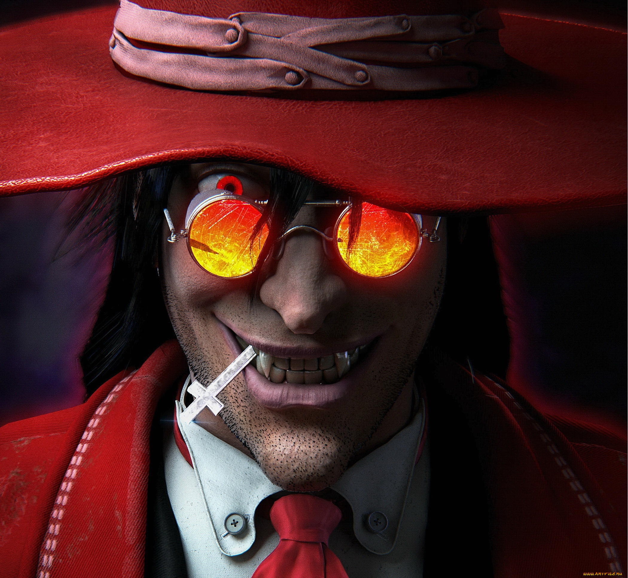 аниме, hellsing, alucard