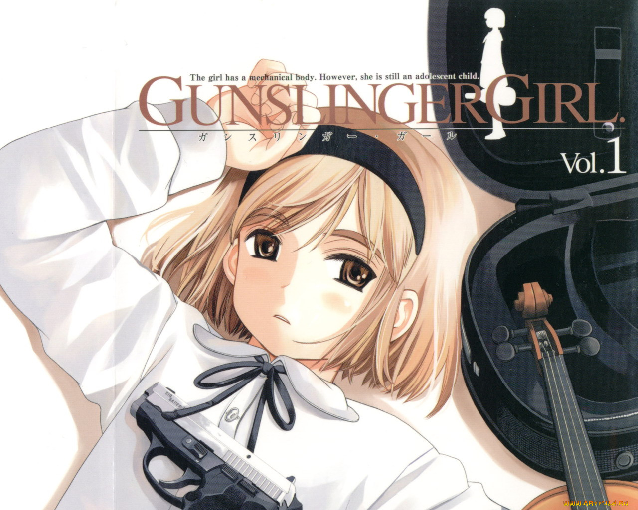 gunslingergirl, аниме, gun, slinger, girl