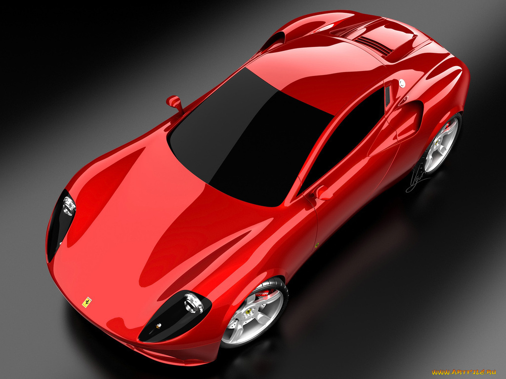 ferrari, concept, автомобили, 3д