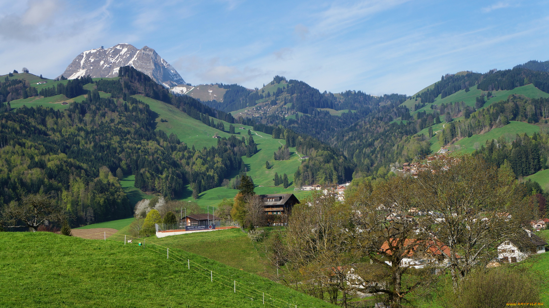 gruyere, switzerland, природа, горы