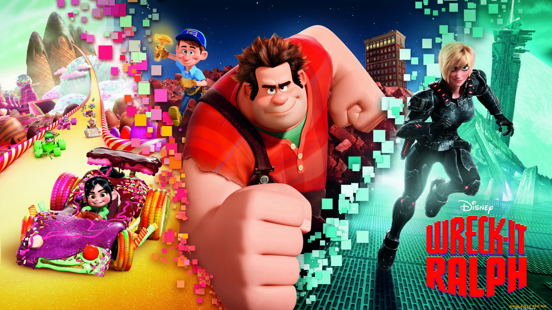 мультфильмы, wreck, it, ralph, ральф