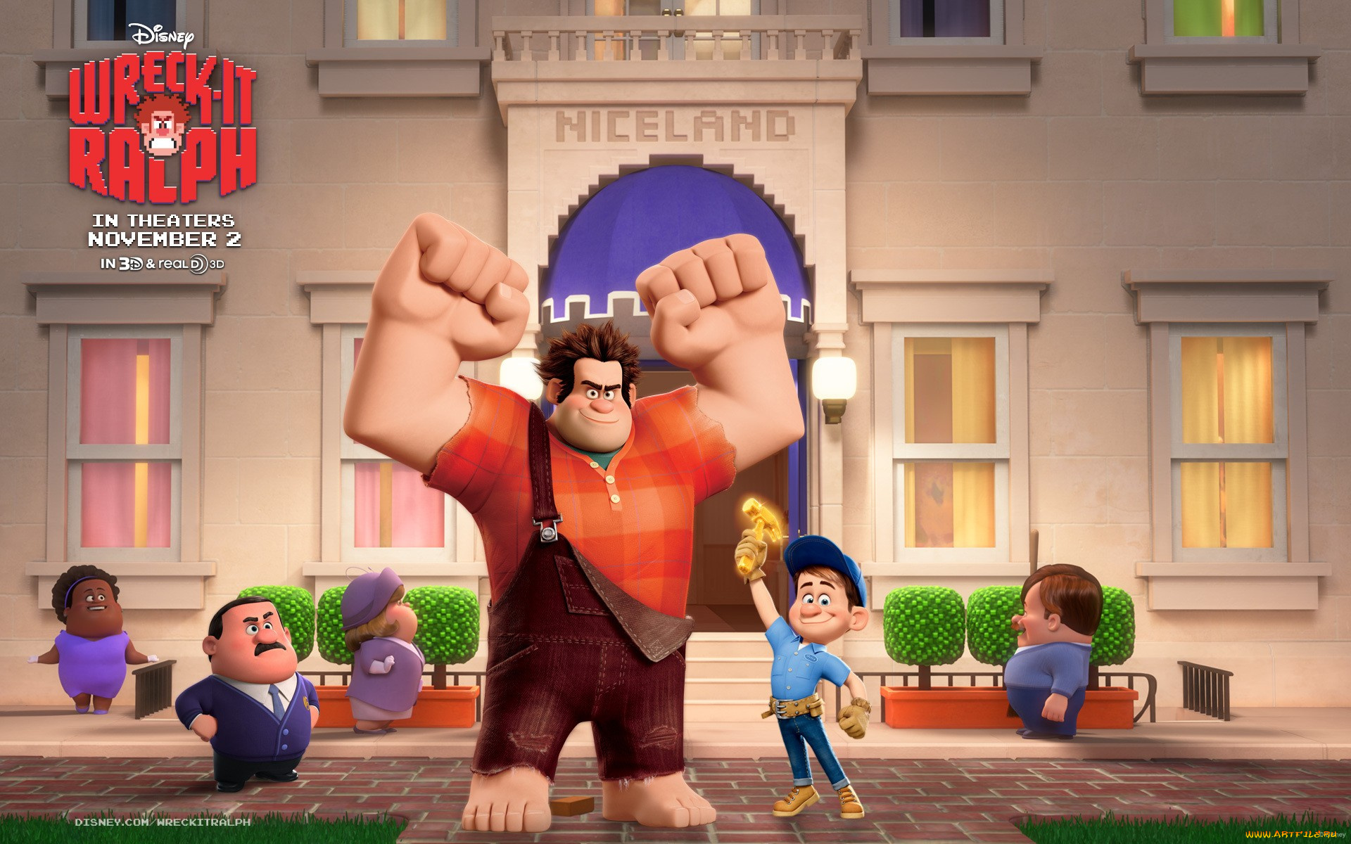 мультфильмы, wreck, it, ralph, ральф