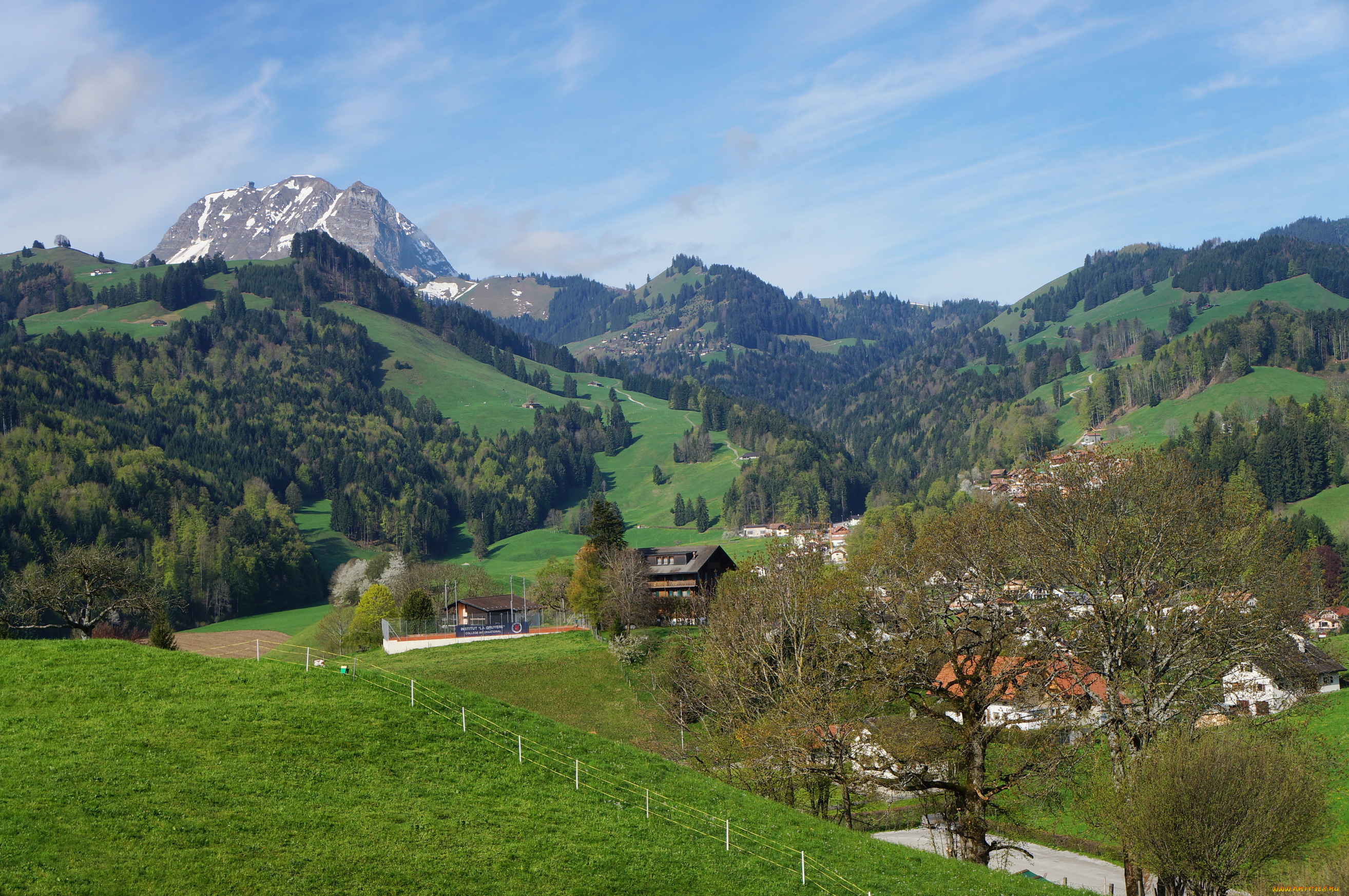 gruyere, switzerland, природа, горы