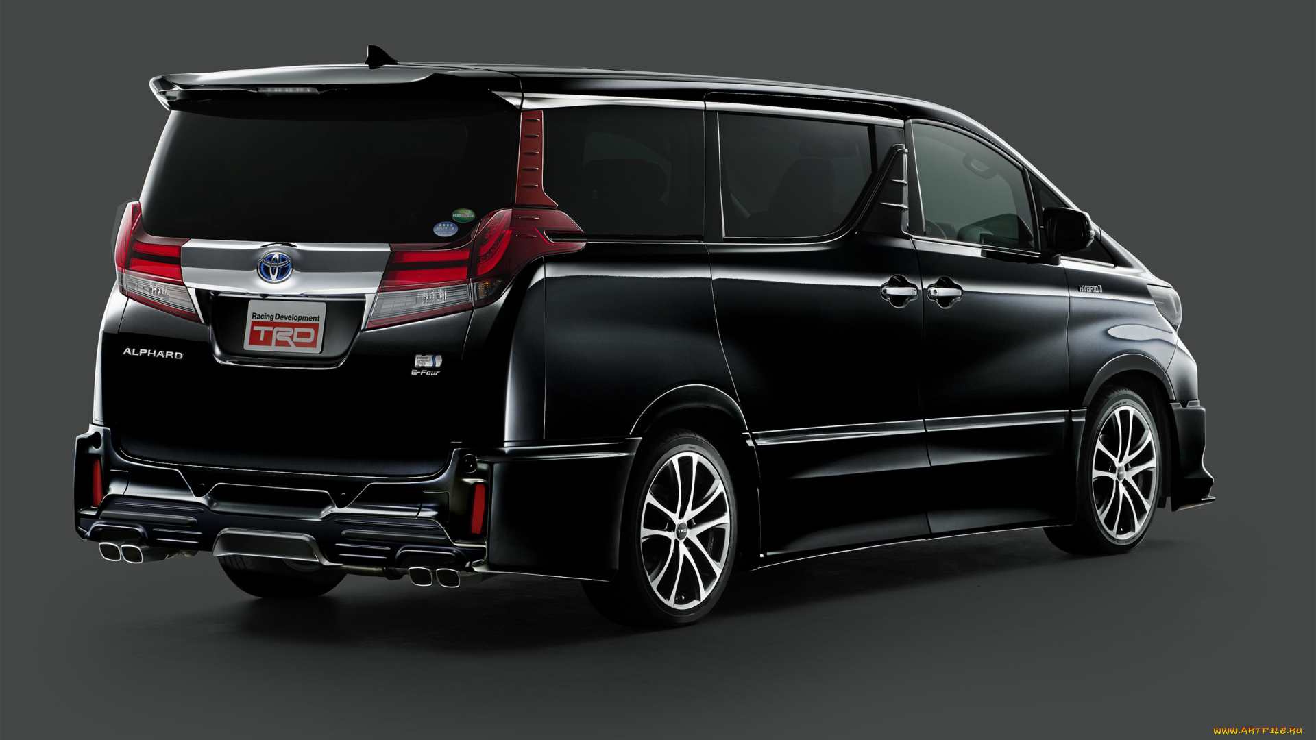 автомобили, toyota, trd, alphard, hybrid, 2015г, темный