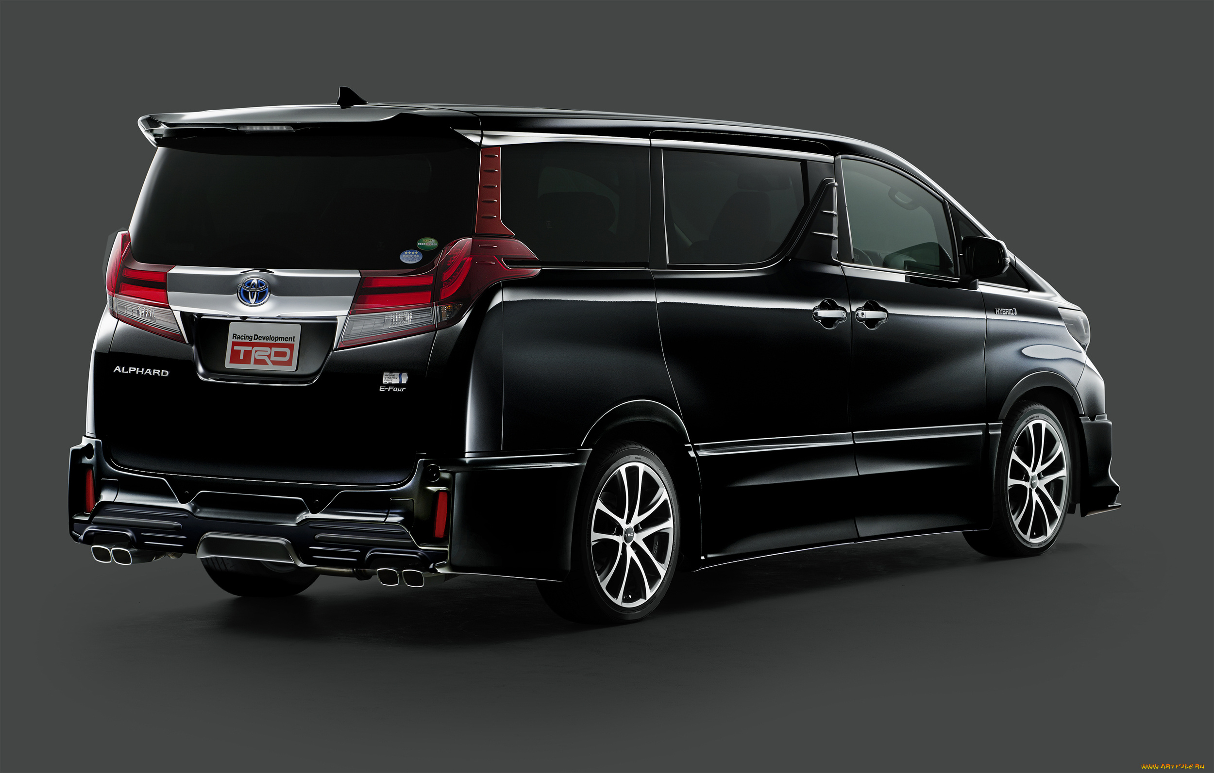 автомобили, toyota, trd, alphard, hybrid, 2015г, темный