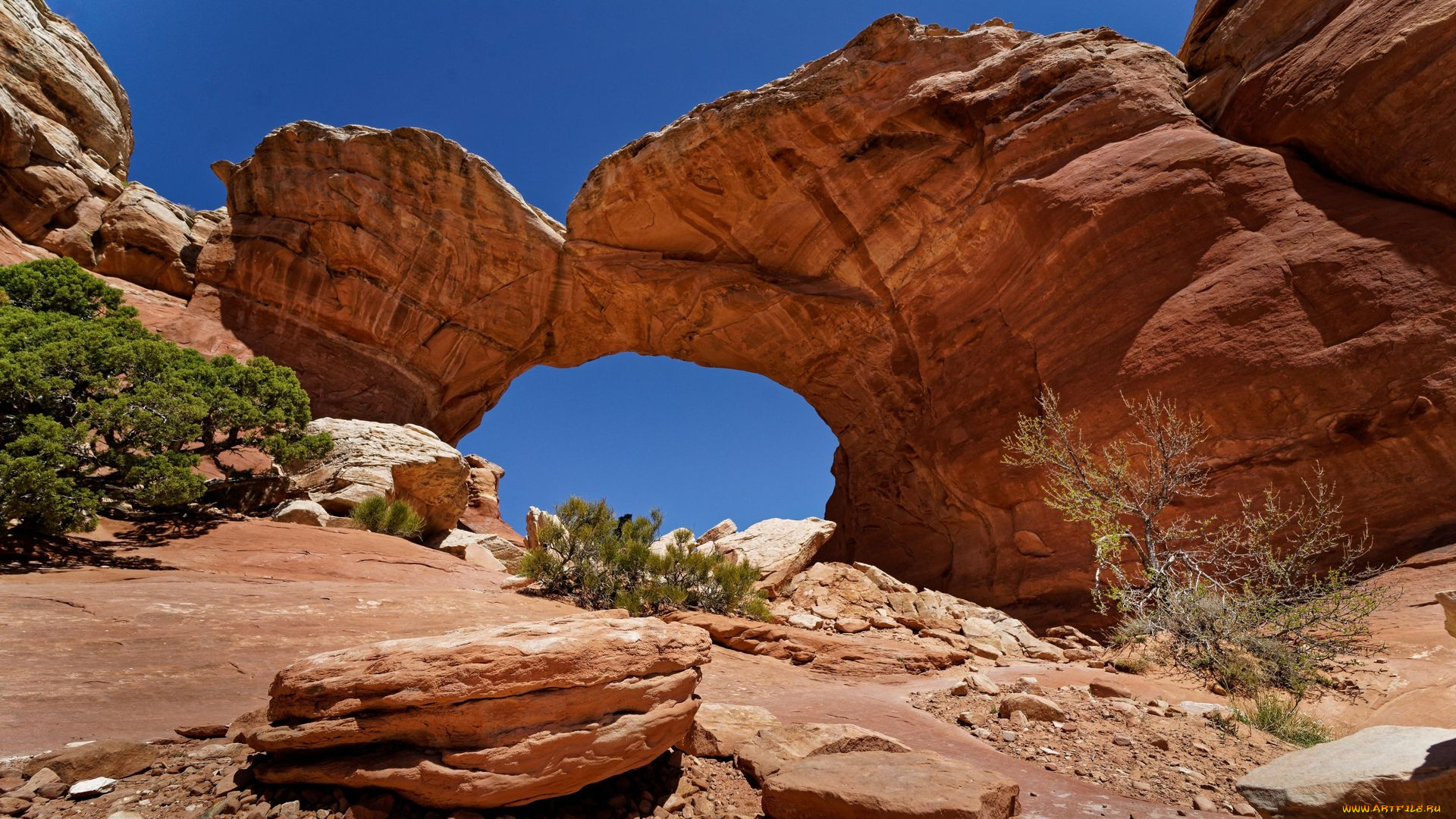 broken, arch, arches, national, park, utah, природа, горы, broken, arch, arches, national, park