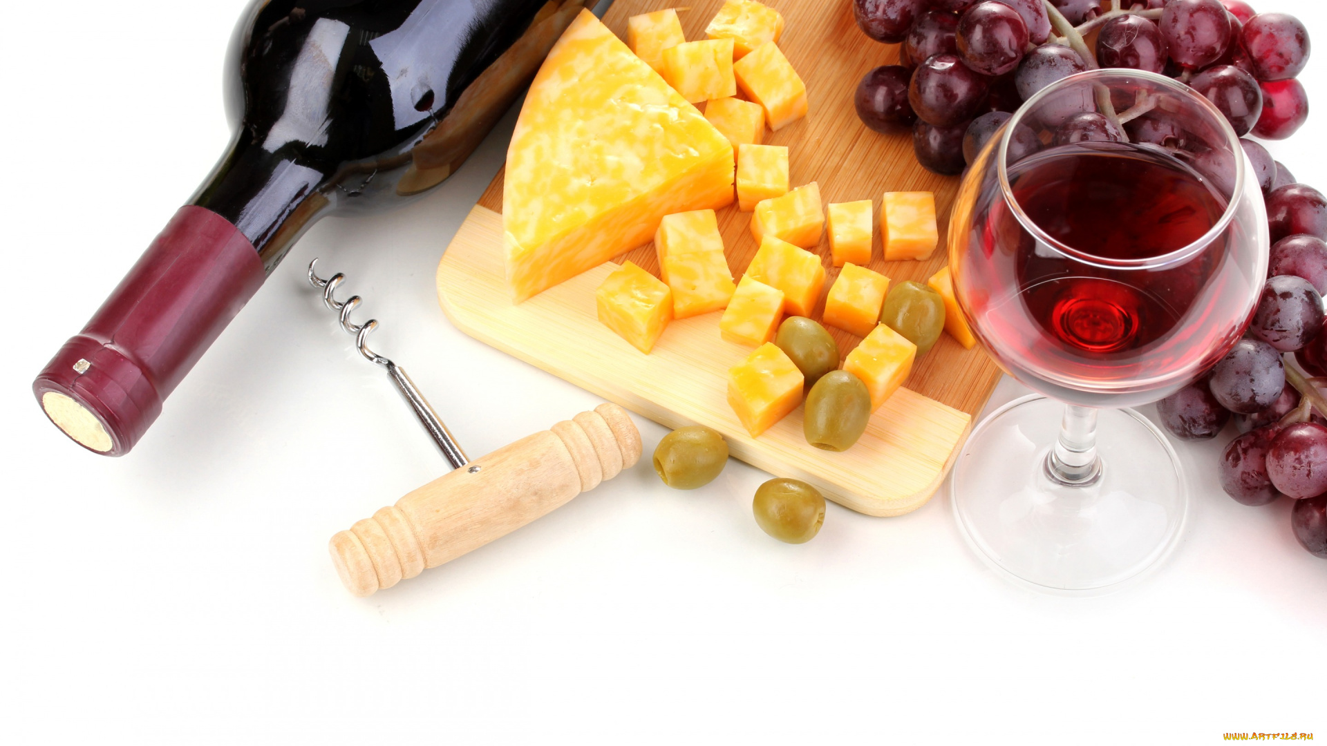 еда, разное, wine, виноград, grapes, вино, сыр, cheese, оливки, доска