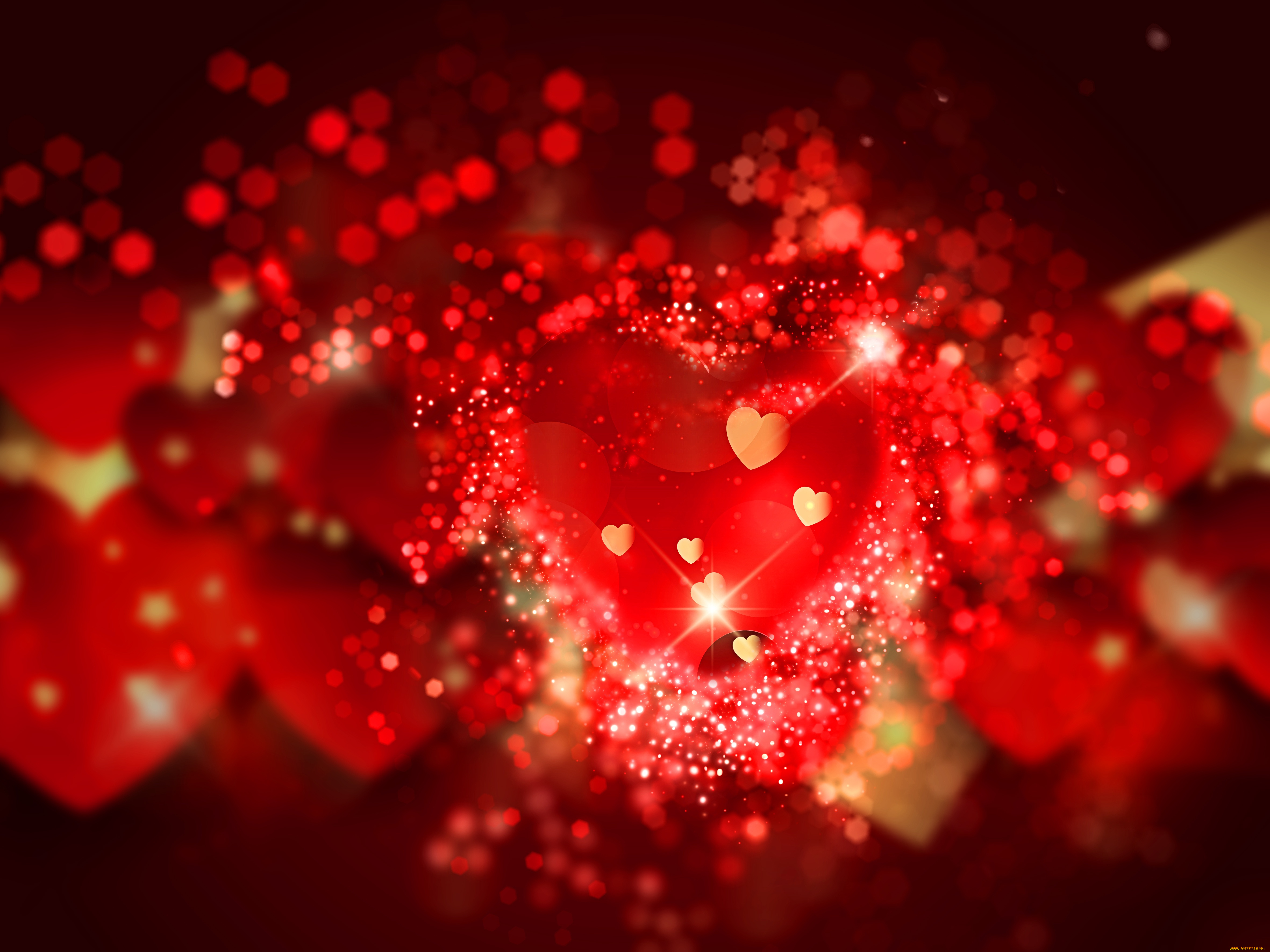 праздничные, день, святого, валентина, , сердечки, , любовь, bokeh, background, love, romantic, сердечки, hearts, valentine's, day, red