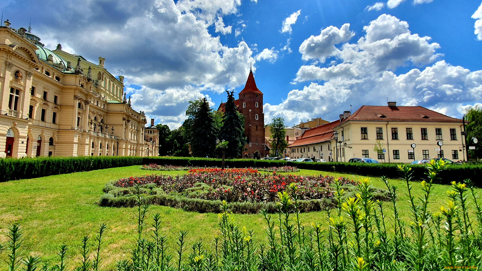 19th-century, eclectic, theatre-opera, house, города, краков, , польша, 19th-century, eclectic, theatre-opera, house