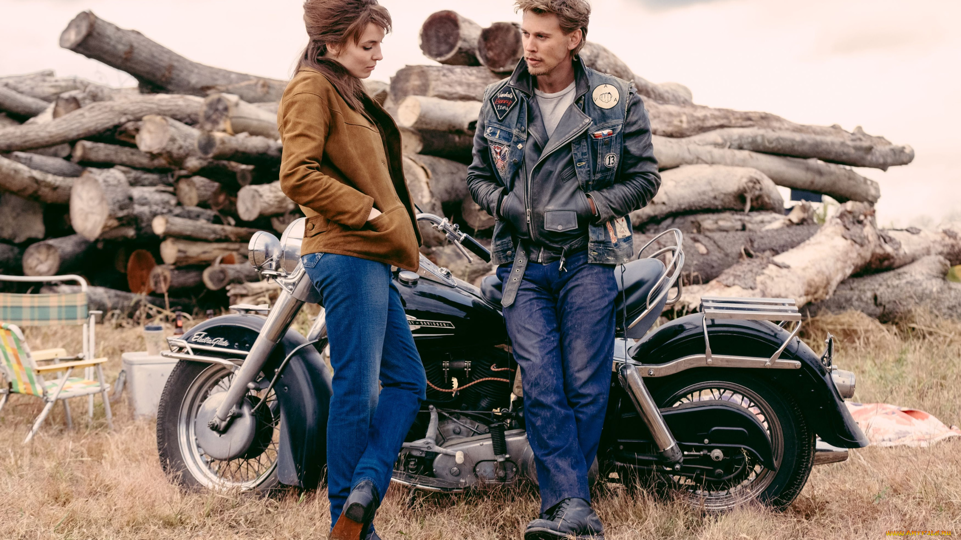 the, bikeriders, , 2023, кино, фильмы, the, bikeriders, jodie, comer, austin, butler, the, bikeriders, байкеры, драма, криминал, кадры, из, фильма