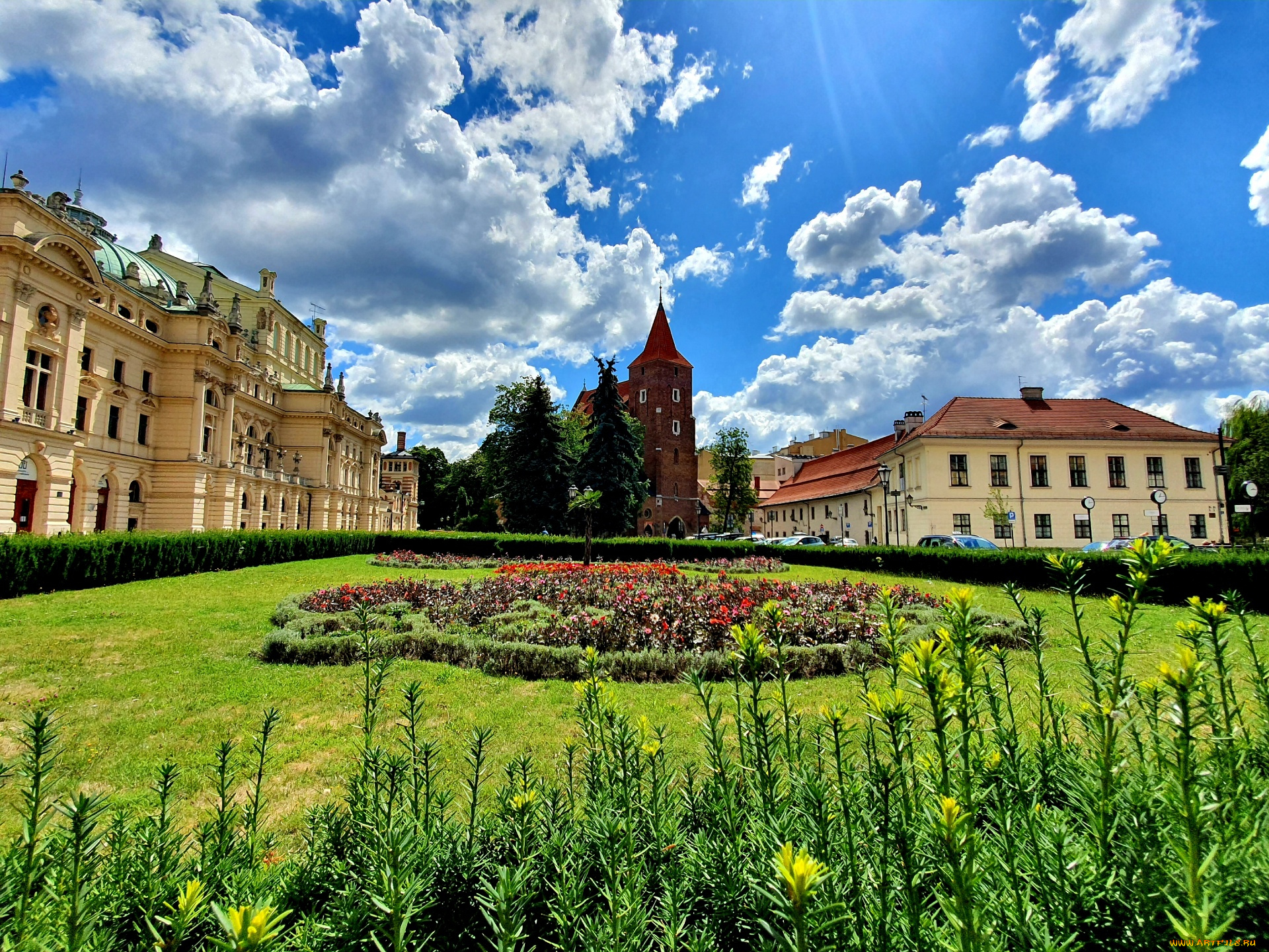 19th-century, eclectic, theatre-opera, house, города, краков, , польша, 19th-century, eclectic, theatre-opera, house