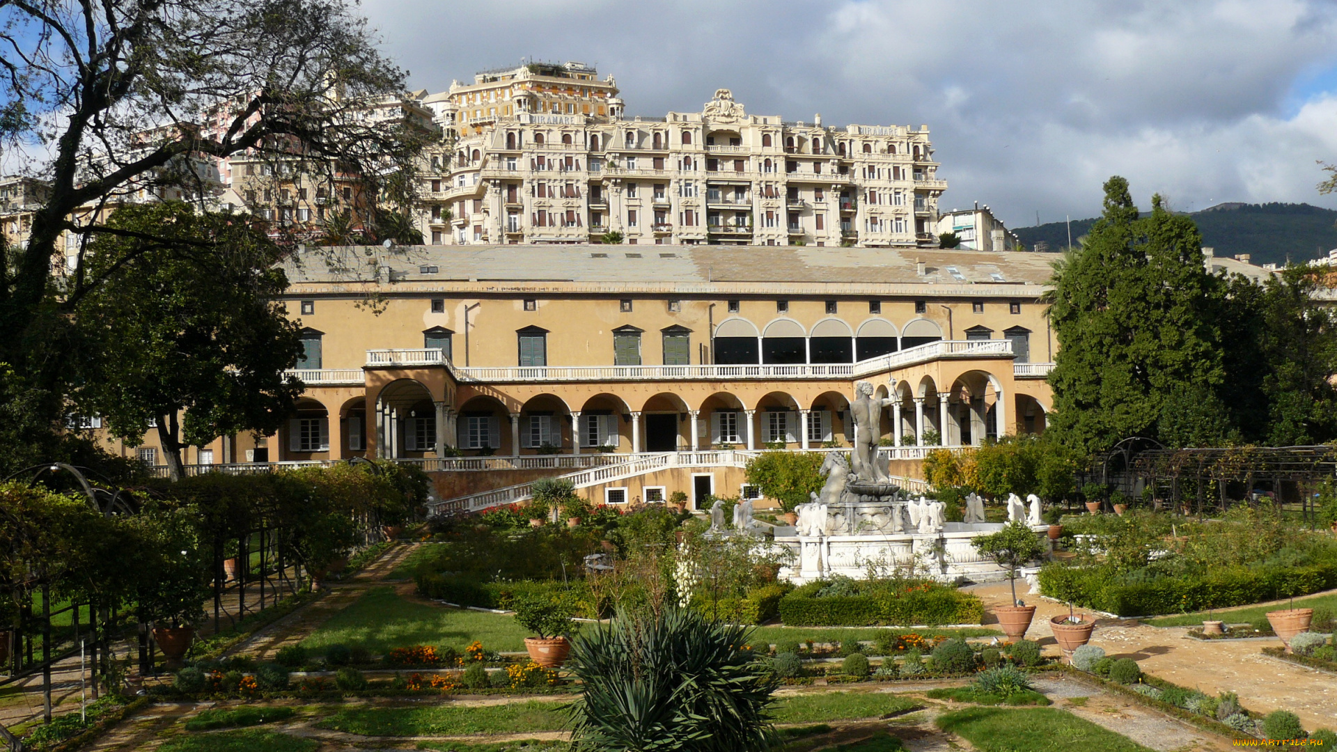 villa, principe, genoa, italy, города, здания, дома, дом, италия