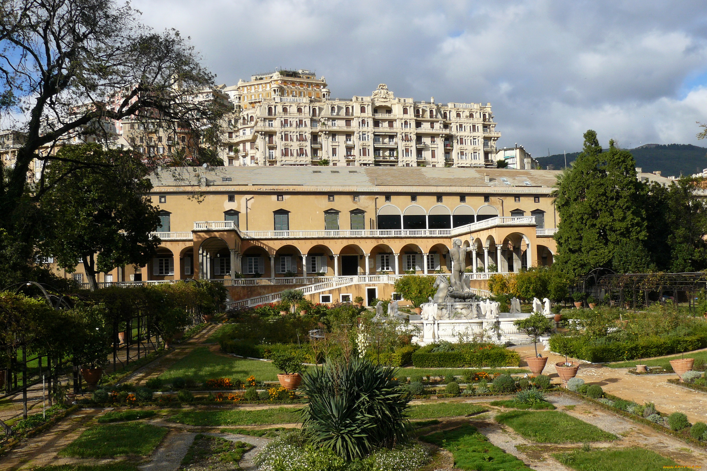 villa, principe, genoa, italy, города, здания, дома, дом, италия