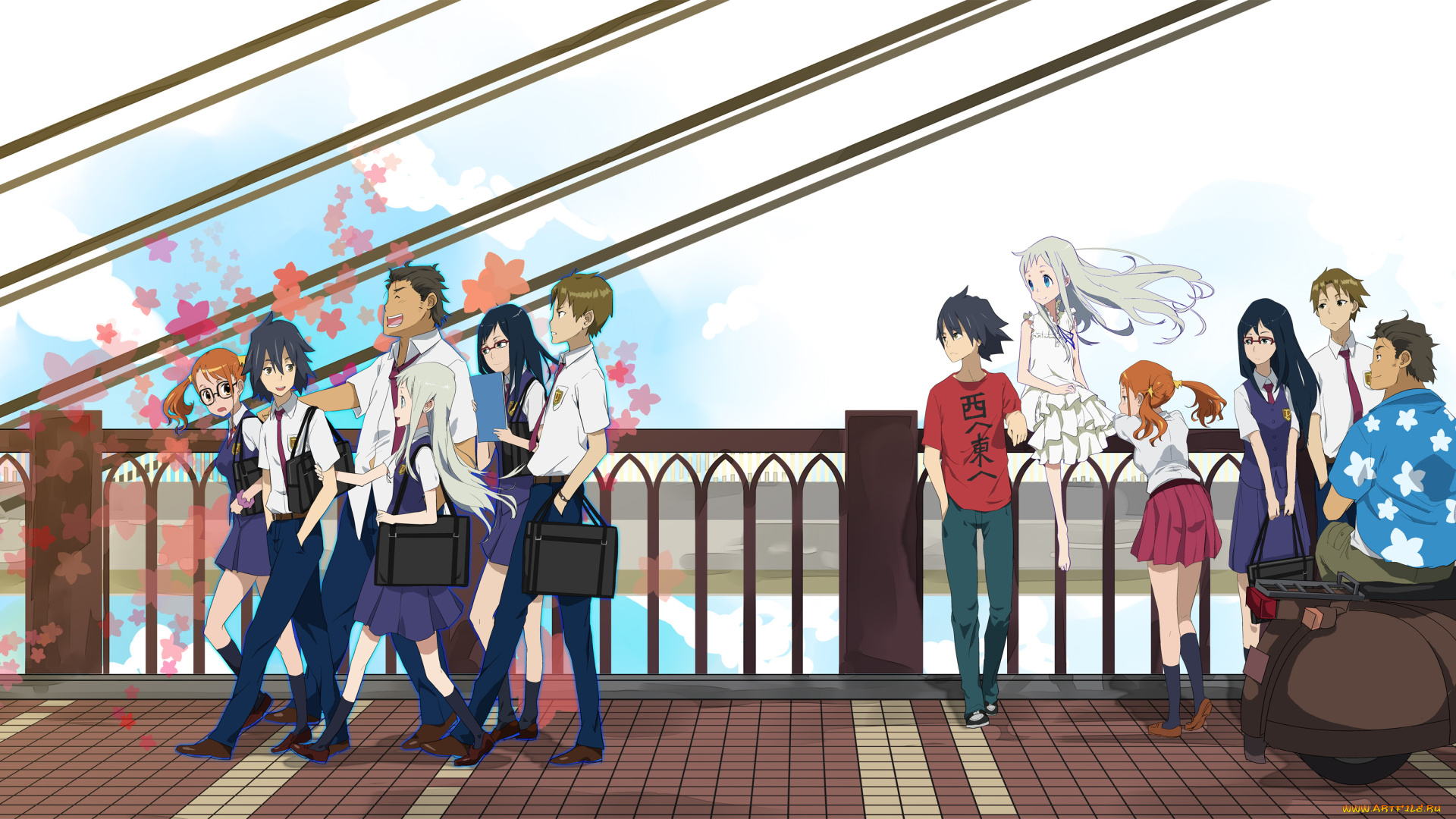 аниме, anohana, персонажи