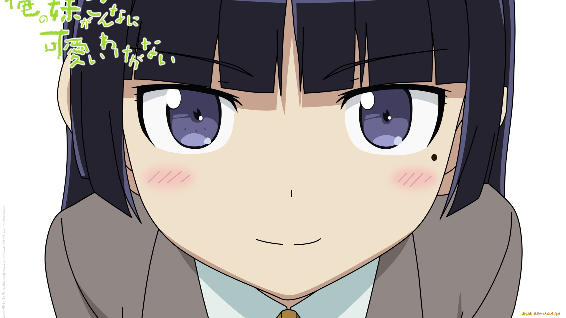 аниме, oreimo, фон, взгляд, девушка