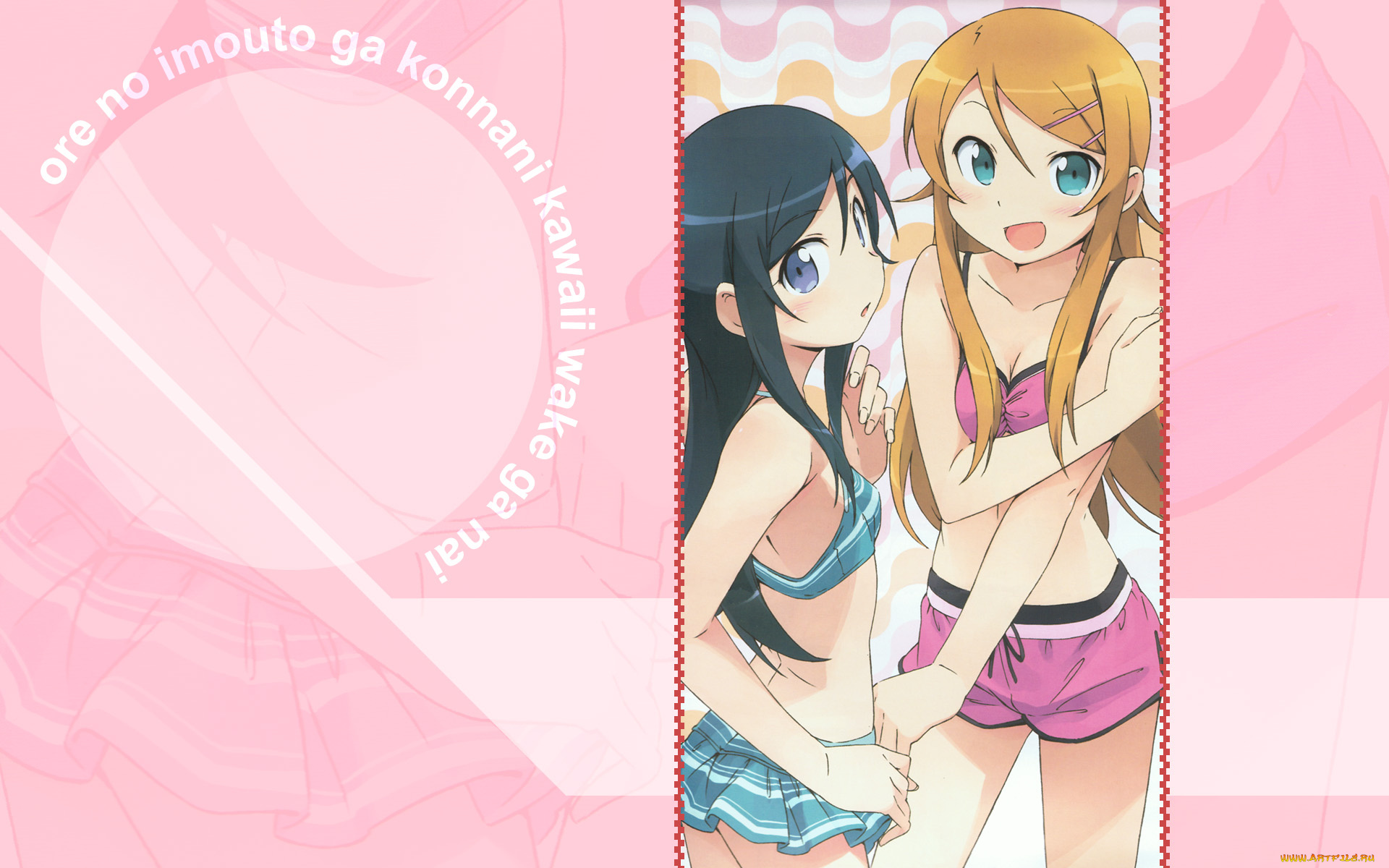 аниме, oreimo, фон, взгляд, девушка