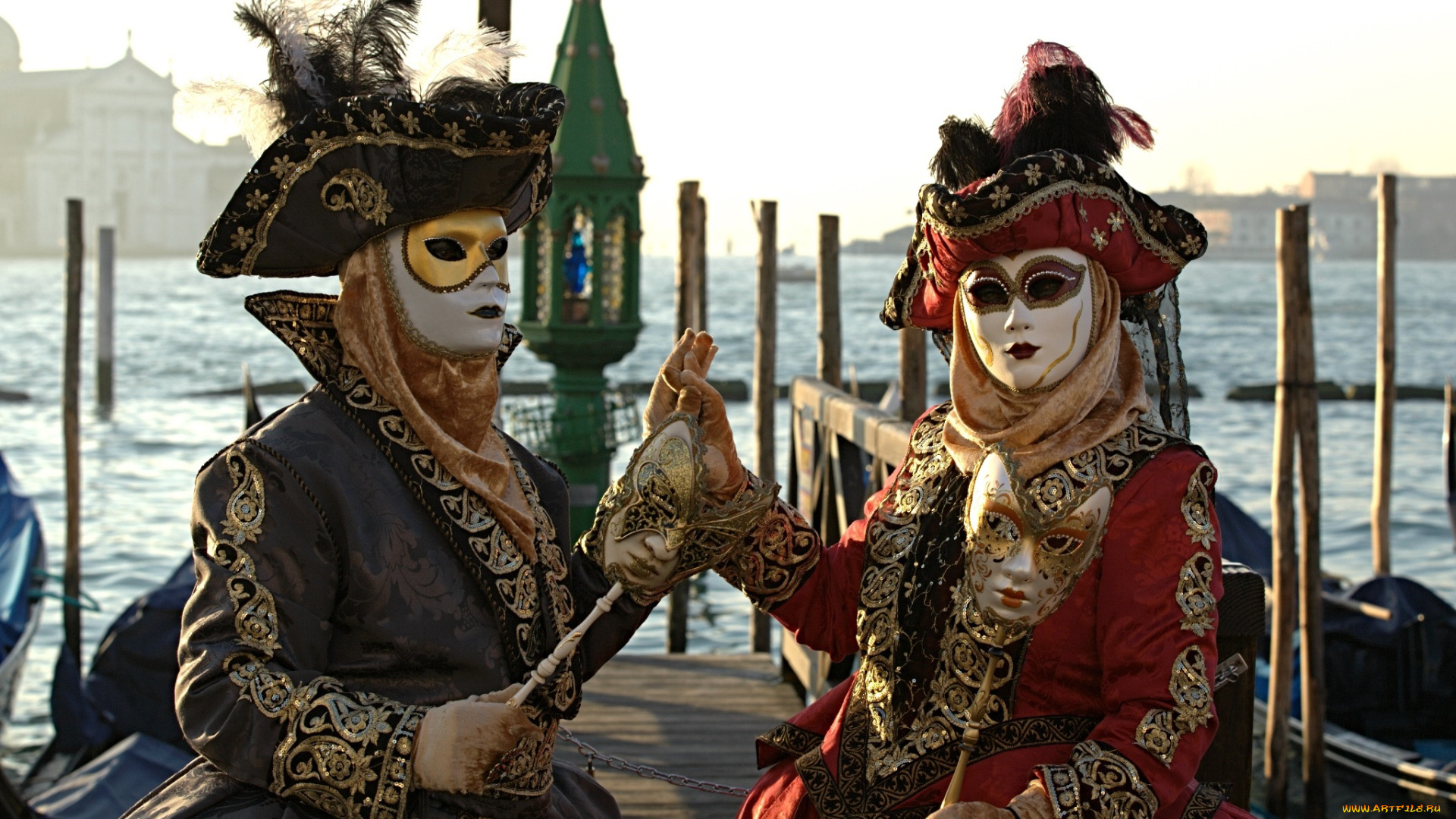 разное, маски, , карнавальные, костюмы, карнавал, венеция, гондола, костюмы, пара
