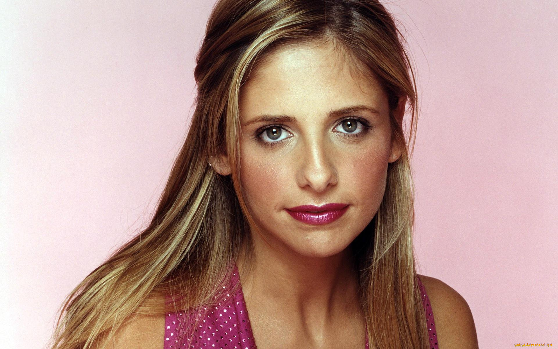 девушки, sarah, michelle, gellar, актриса, блондинка, лицо