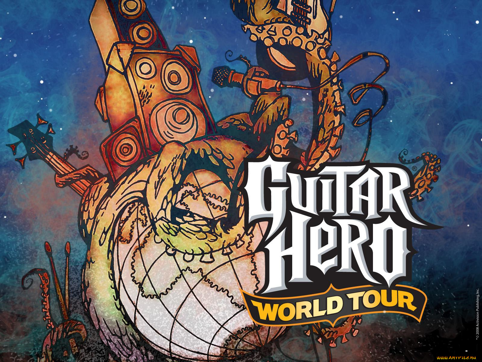 guitar, hero, world, tour, видео, игры