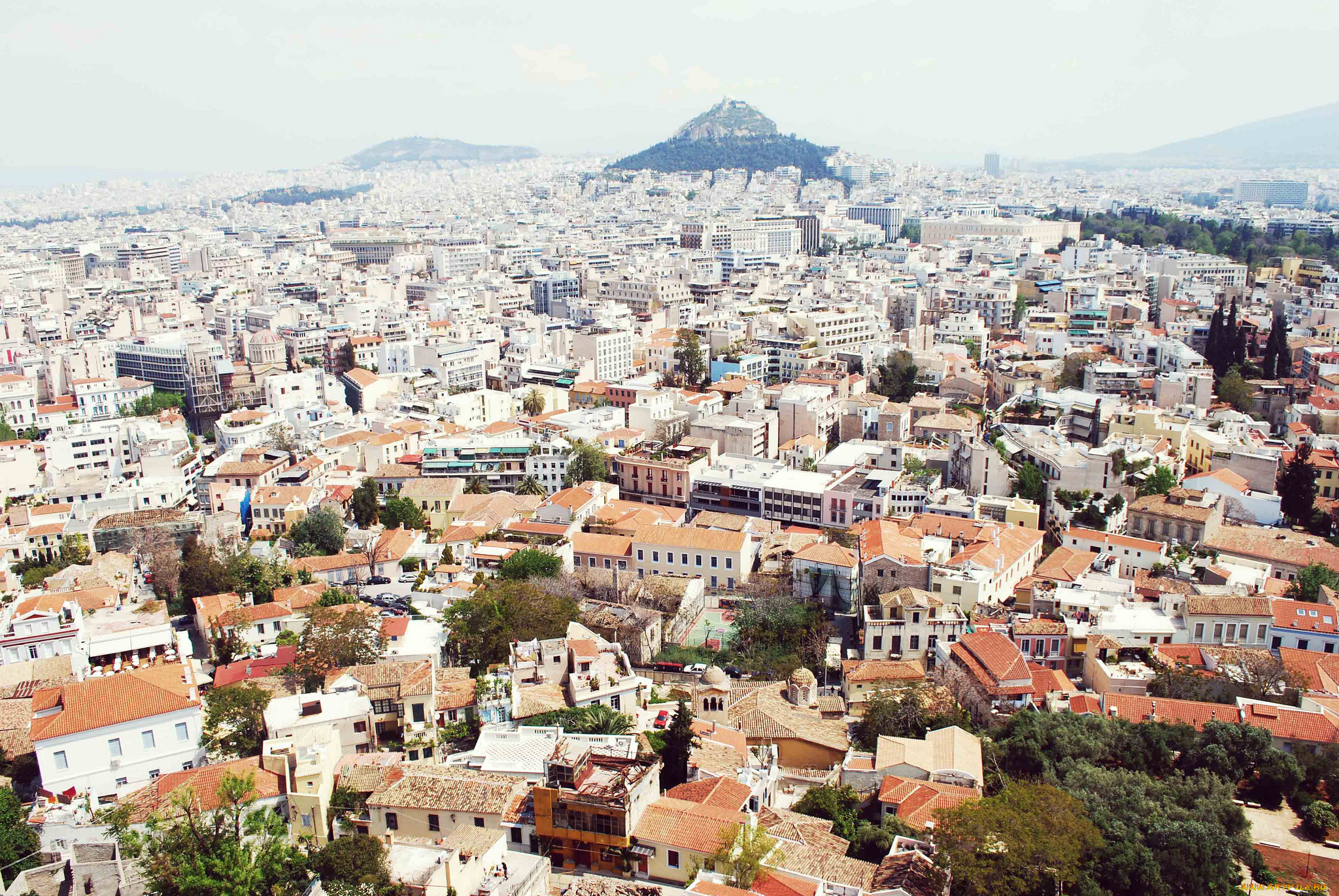 athens, greece, города, афины, греция, панорама