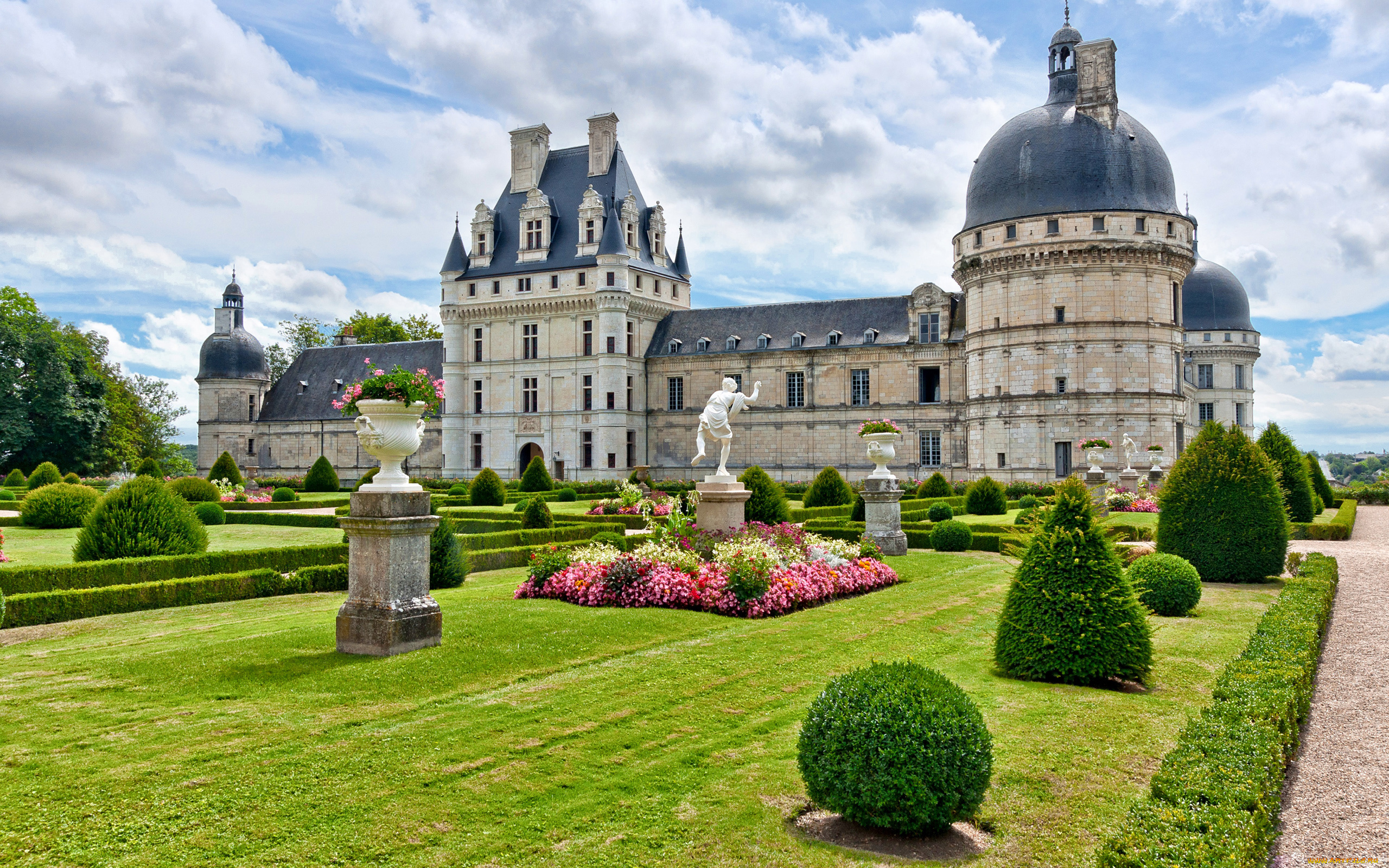 castle, courtyard, города, дворцы, замки, крепости, парк, замок