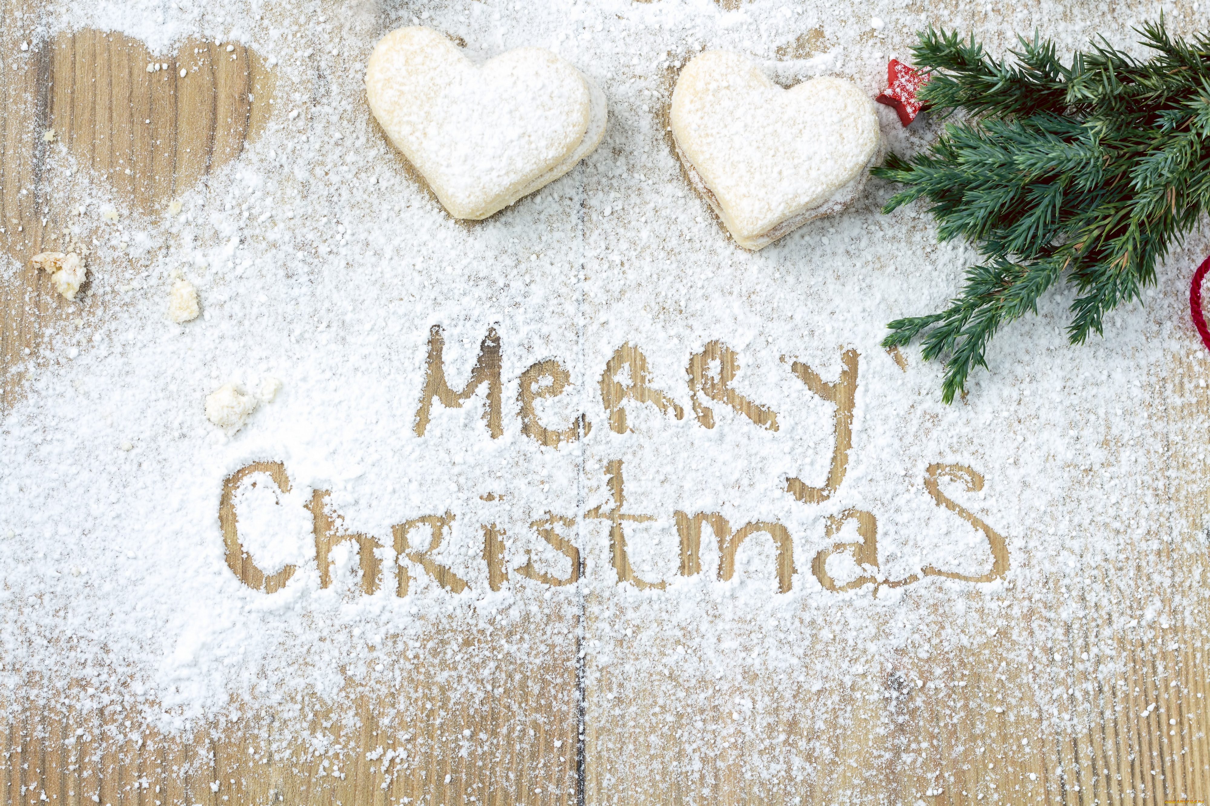 праздничные, угощения, праздник, рождество, сердечки, елка, выпечка, heart, cookies, sweets, печенье, снег, сладости, christmas, merry