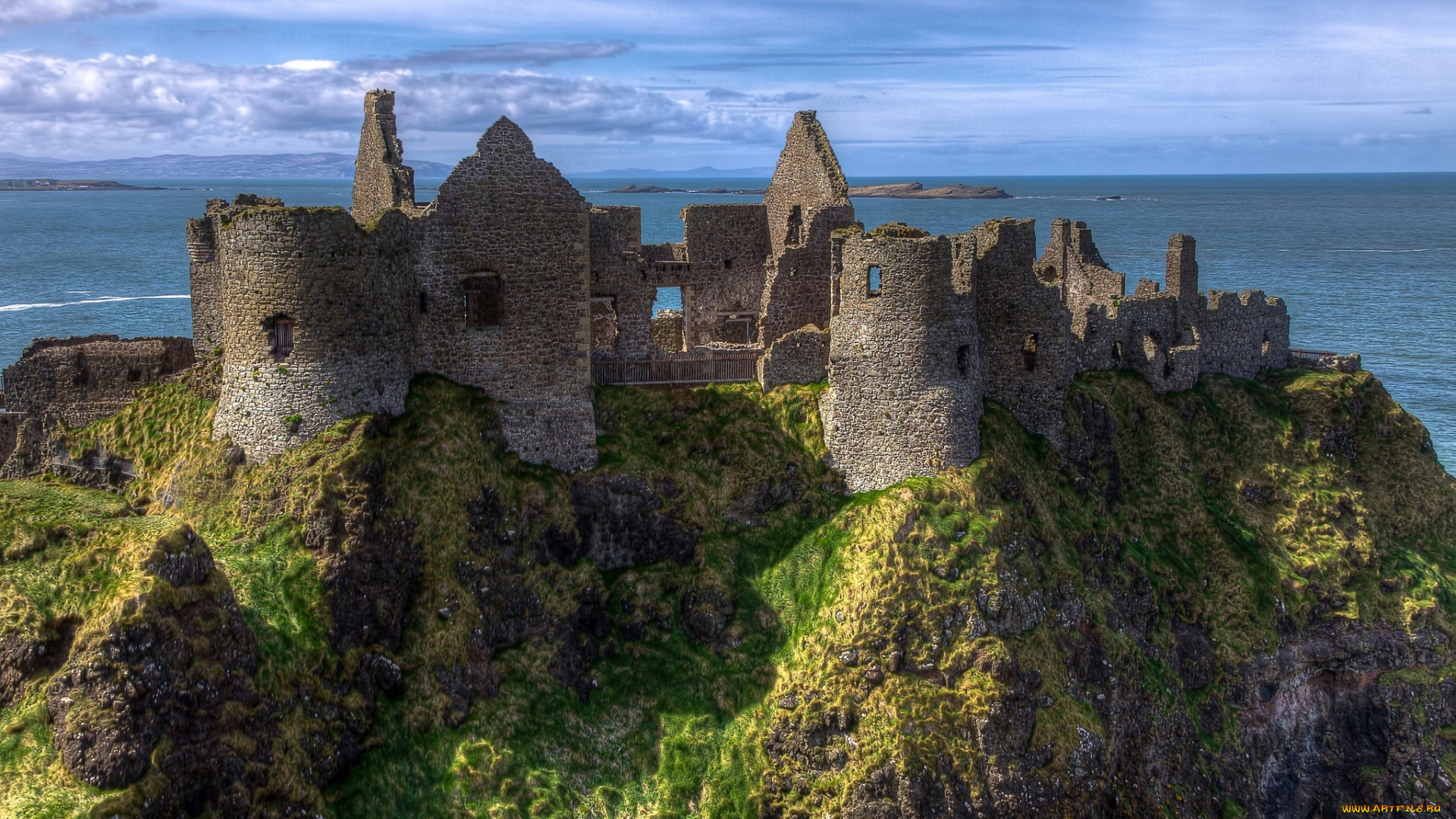 dunluce, castle, -, county, antrim, , northern, ireland, города, замки, ирландии, замок, круча, море