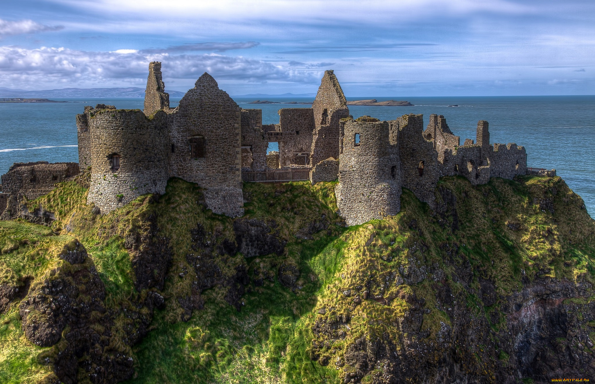 dunluce, castle, -, county, antrim, , northern, ireland, города, замки, ирландии, замок, круча, море