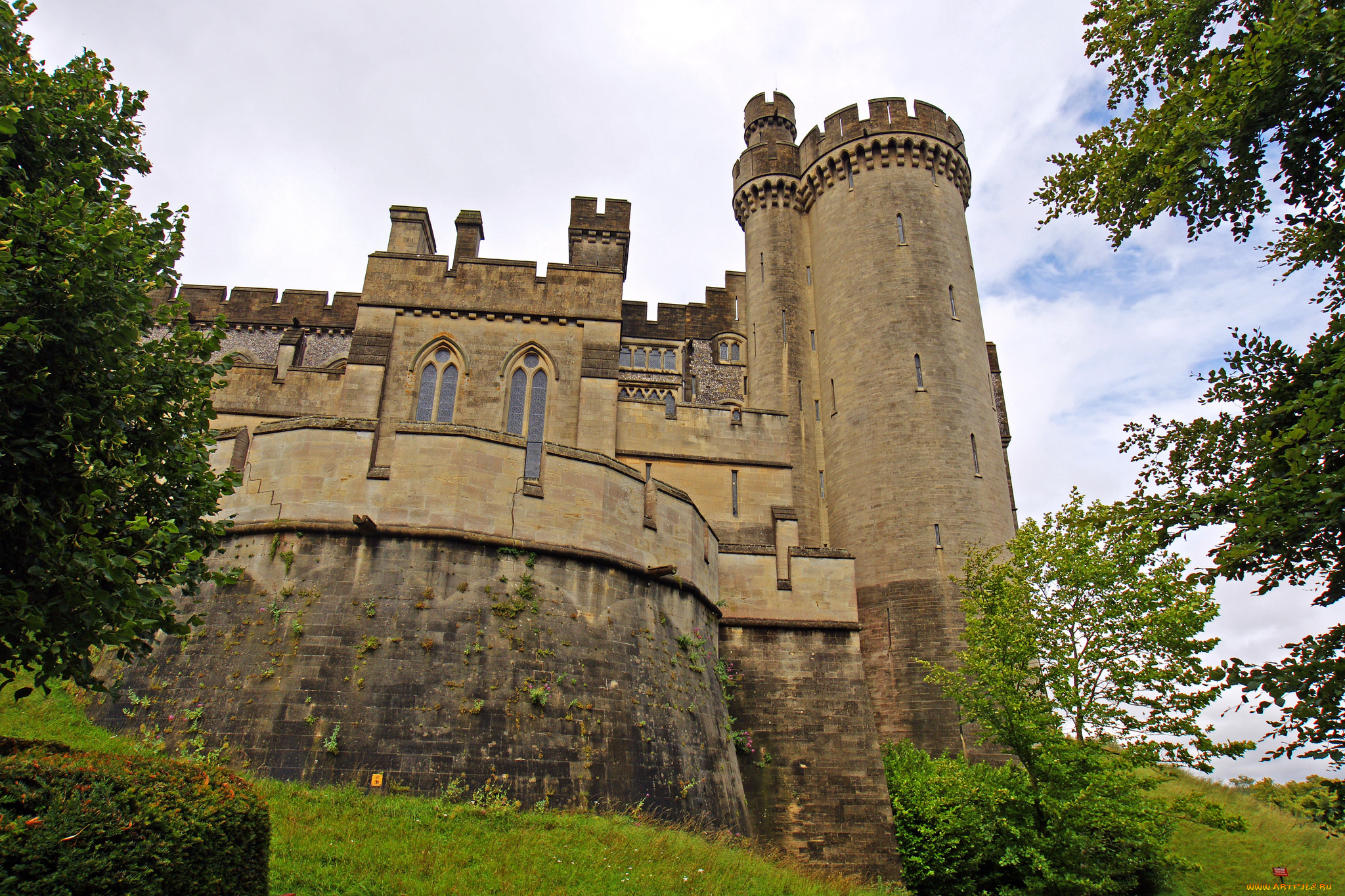 arundel, castle, города, замки, англии, башни, замок, стены