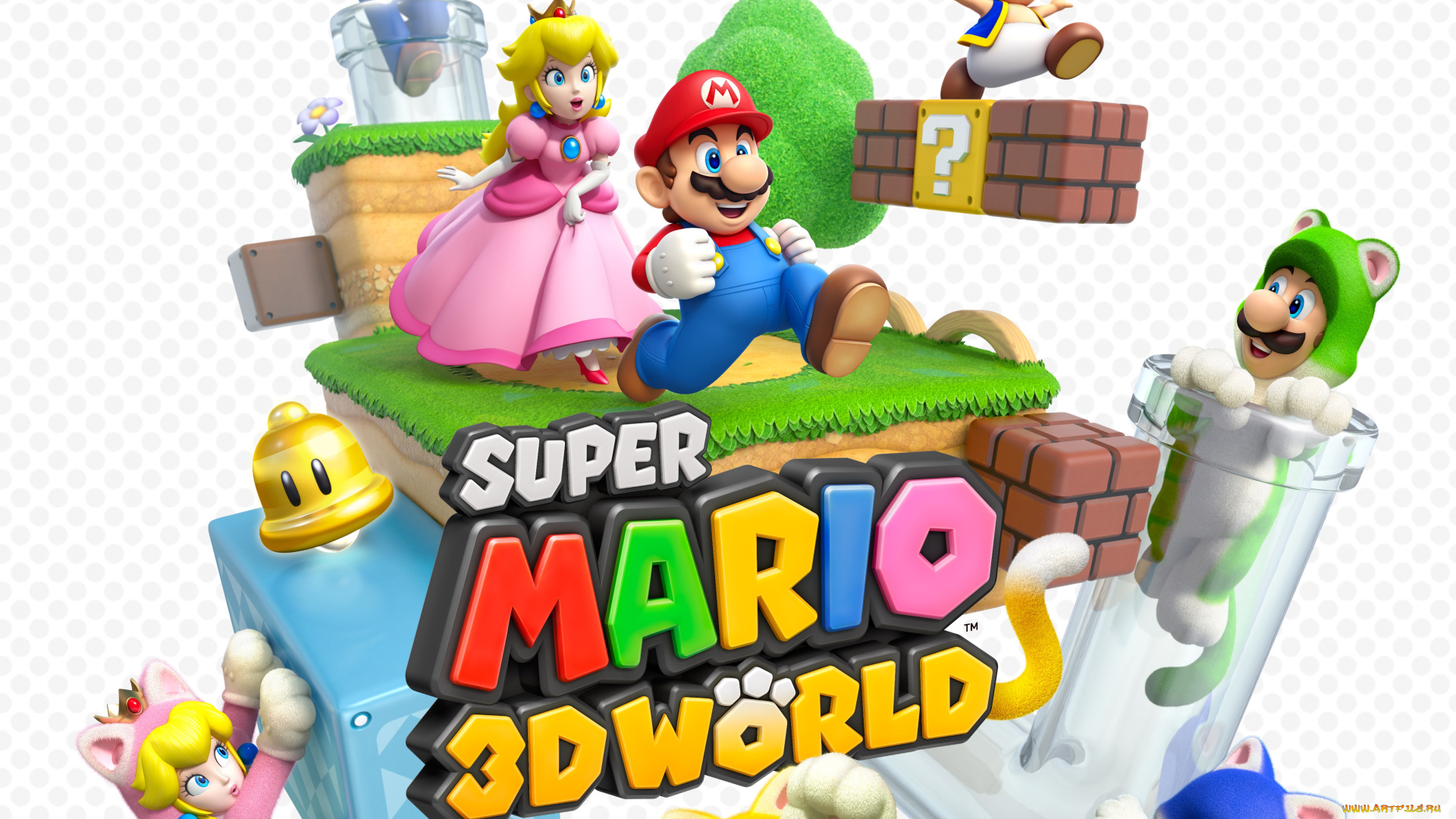 видео, игры, super, mario, 3d, world, персонажи