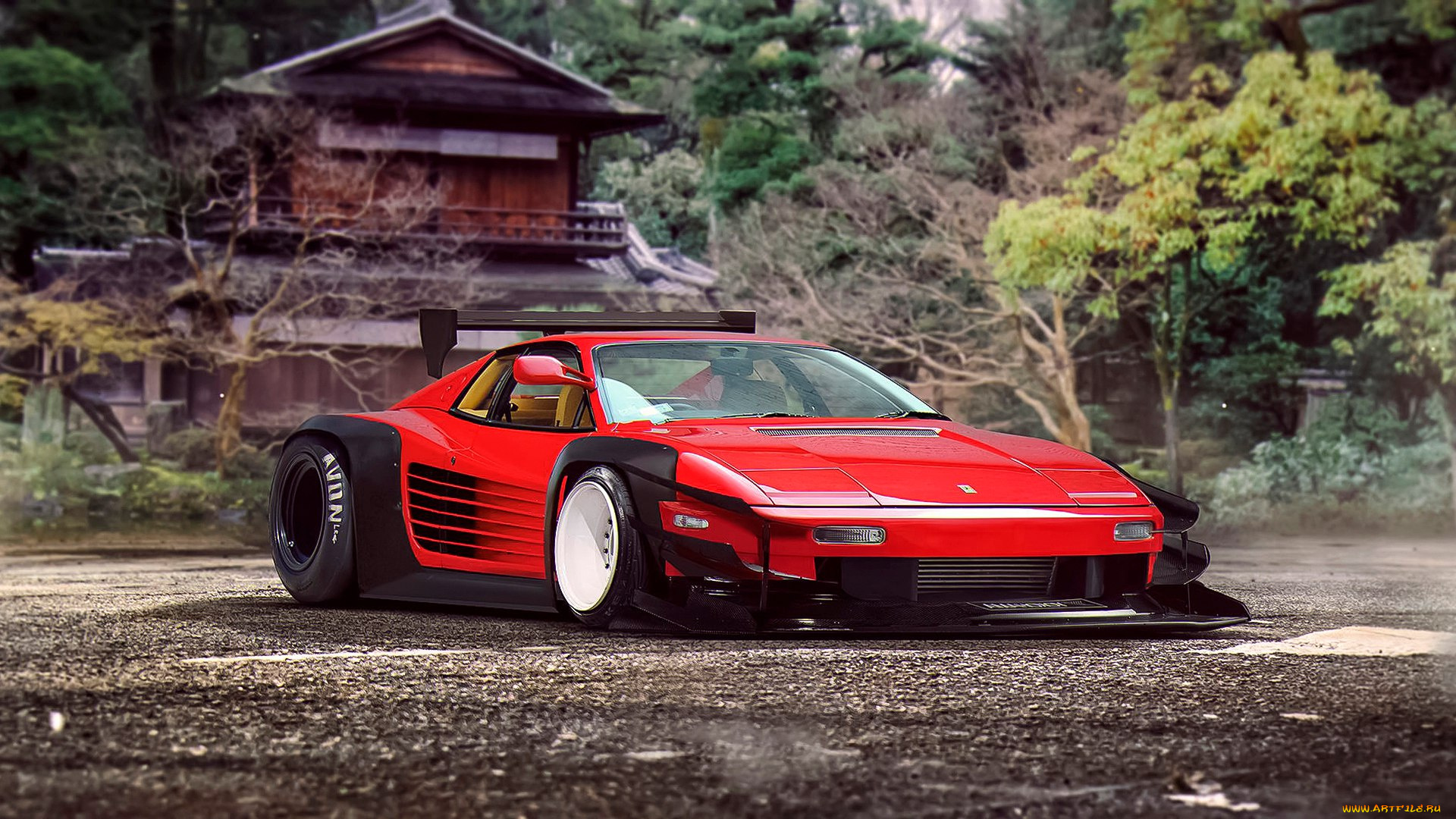 автомобили, виртуальный, тюнинг, ferrari, testarossa