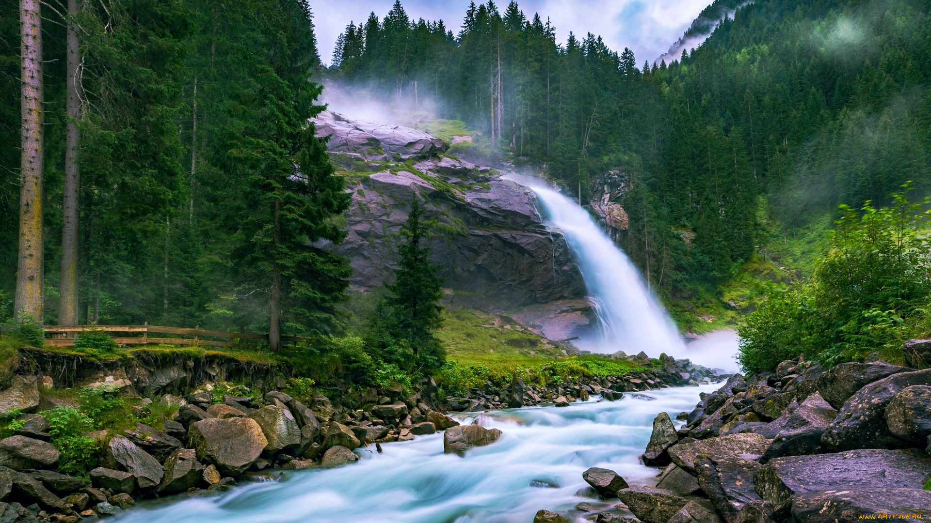 krimml, waterfalls, austria, природа, водопады, krimml, waterfalls