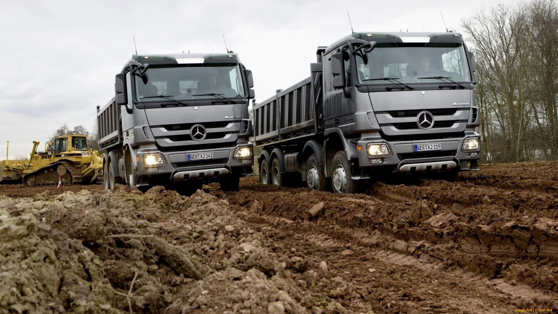 автомобили, mercedes, trucks, самосвал